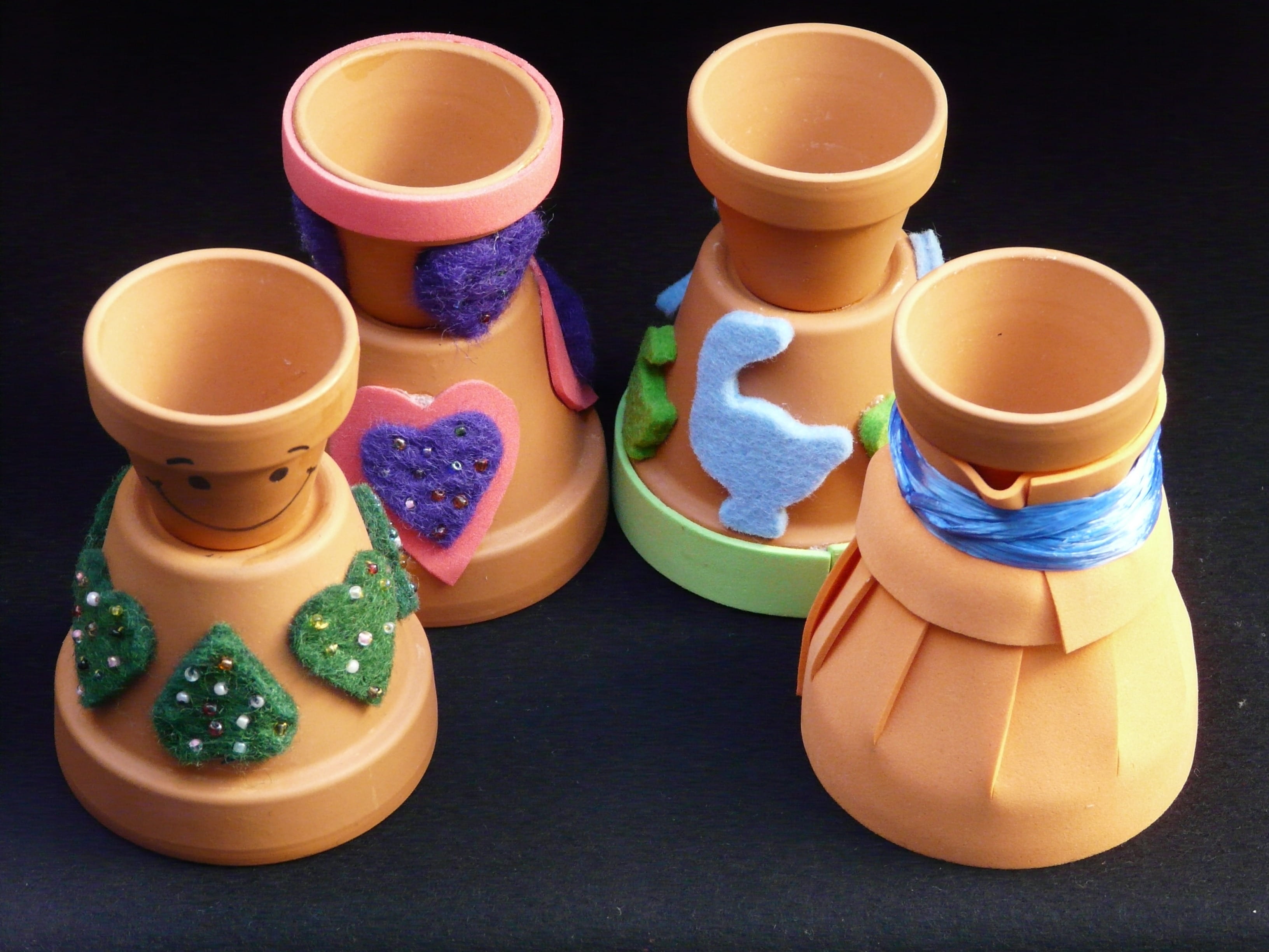 pottery, 2K, close-up, colorful, flowerpot, high angle view, indoors, no people, craft, food and drink, Egg, crockery, Cups, ceramic, Do It Yourself, freshness, HD Wallpaper