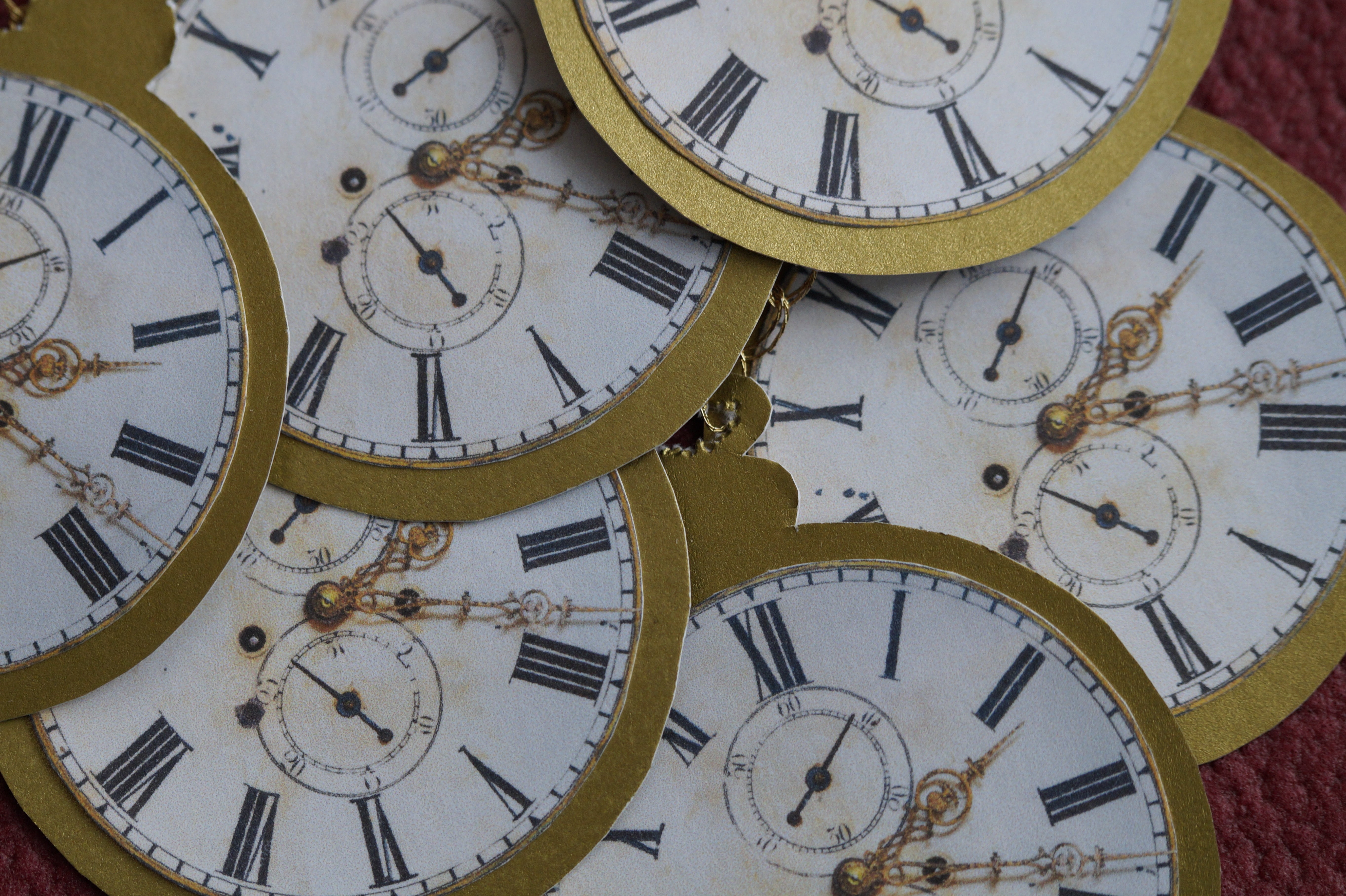 mess, time measurement, many, do it yourself, time of, time travel, chronograph, old, paper, number, stacked, pocket watches, fast moving, roman, pointer, HD Wallpaper