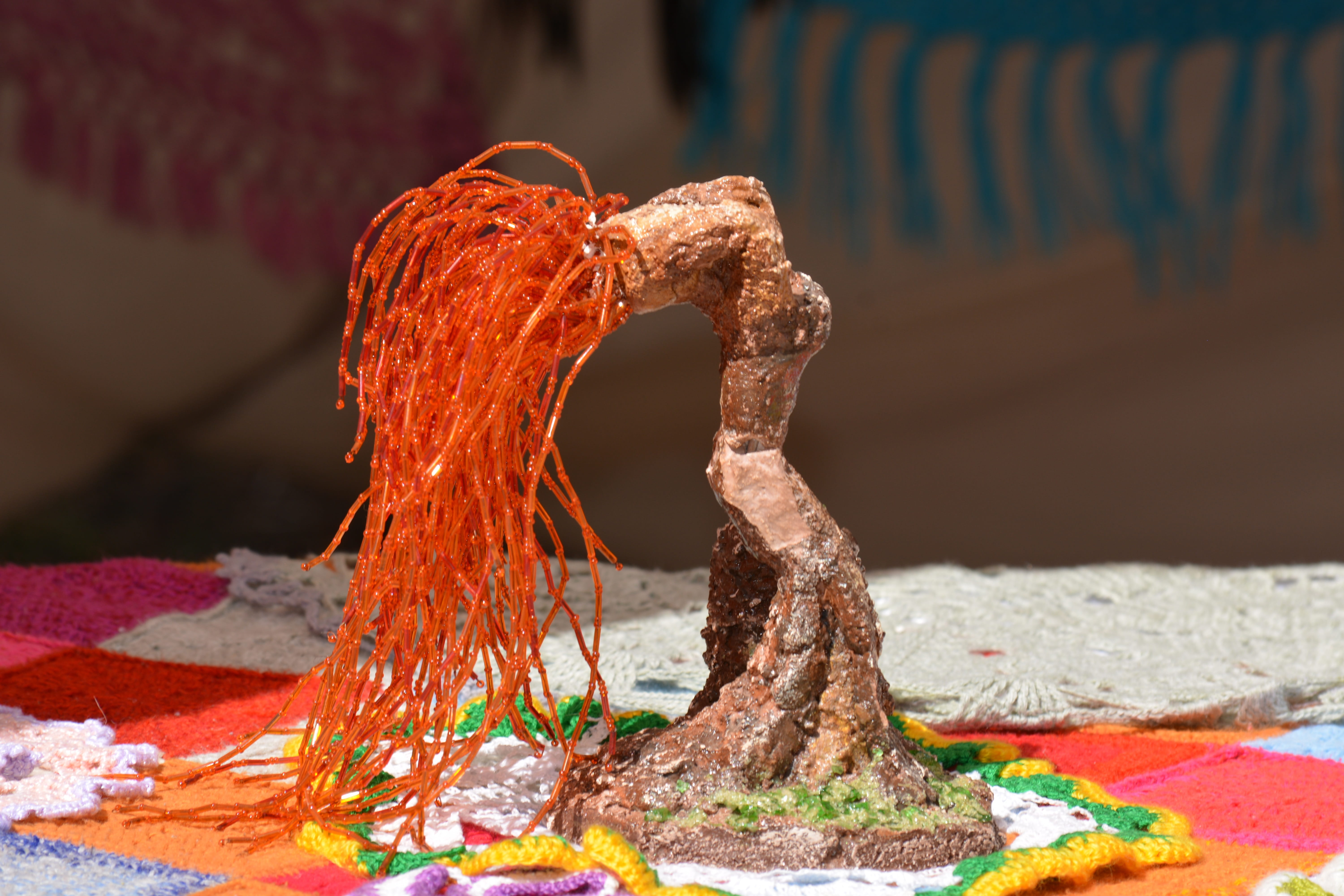 wool, red, cultures, paint, no people, handicraft project, ball of wool, focus on foreground, day, thread, creativity, Handicraft, selective focus, animal themes, HD Wallpaper