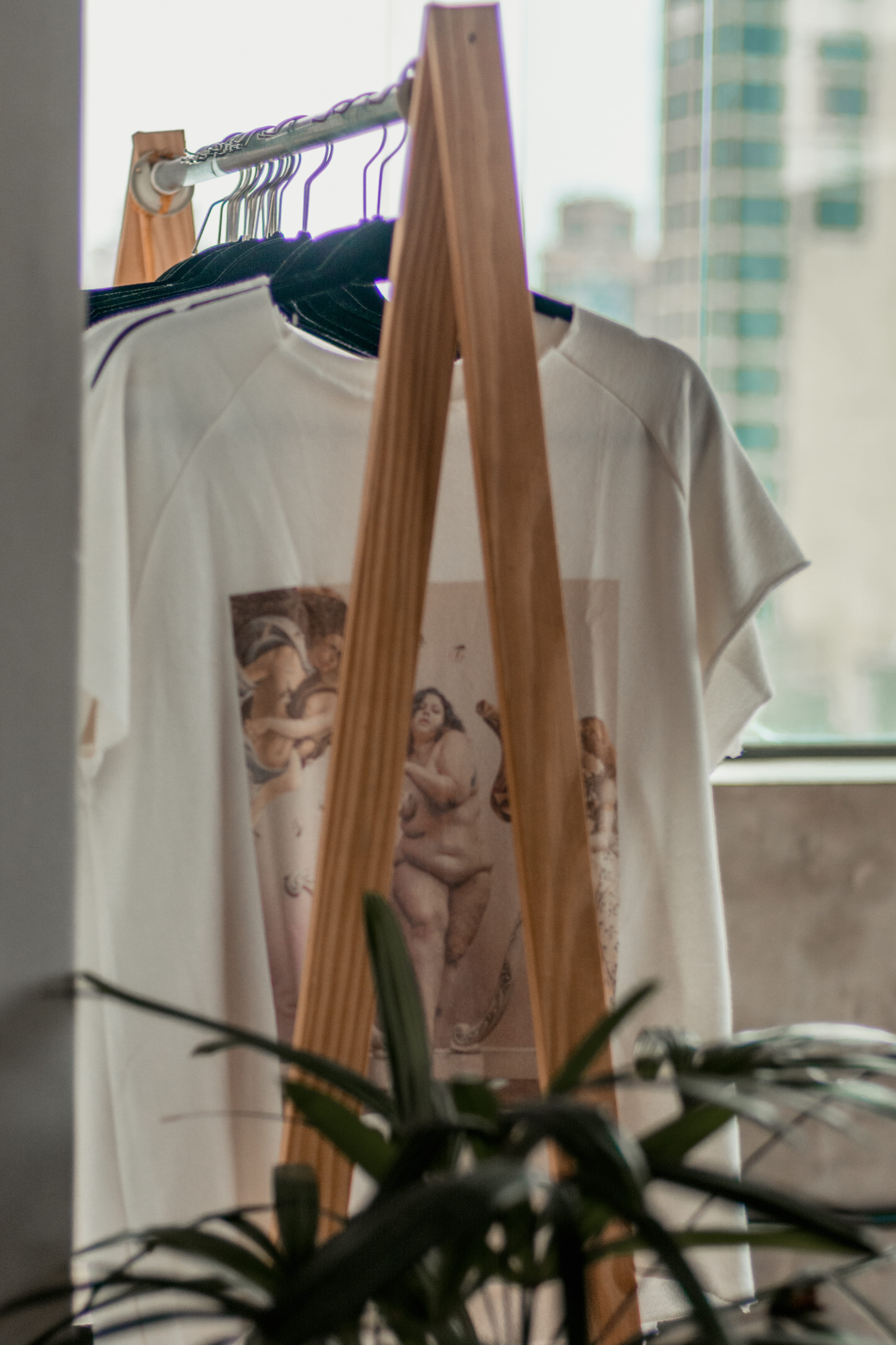 indoors, focus on foreground, table, closet, wardrobe, clothing rack, representation, close-up, window, clothing, clothes hanger, no people, design, hangers, Phone HD Wallpaper