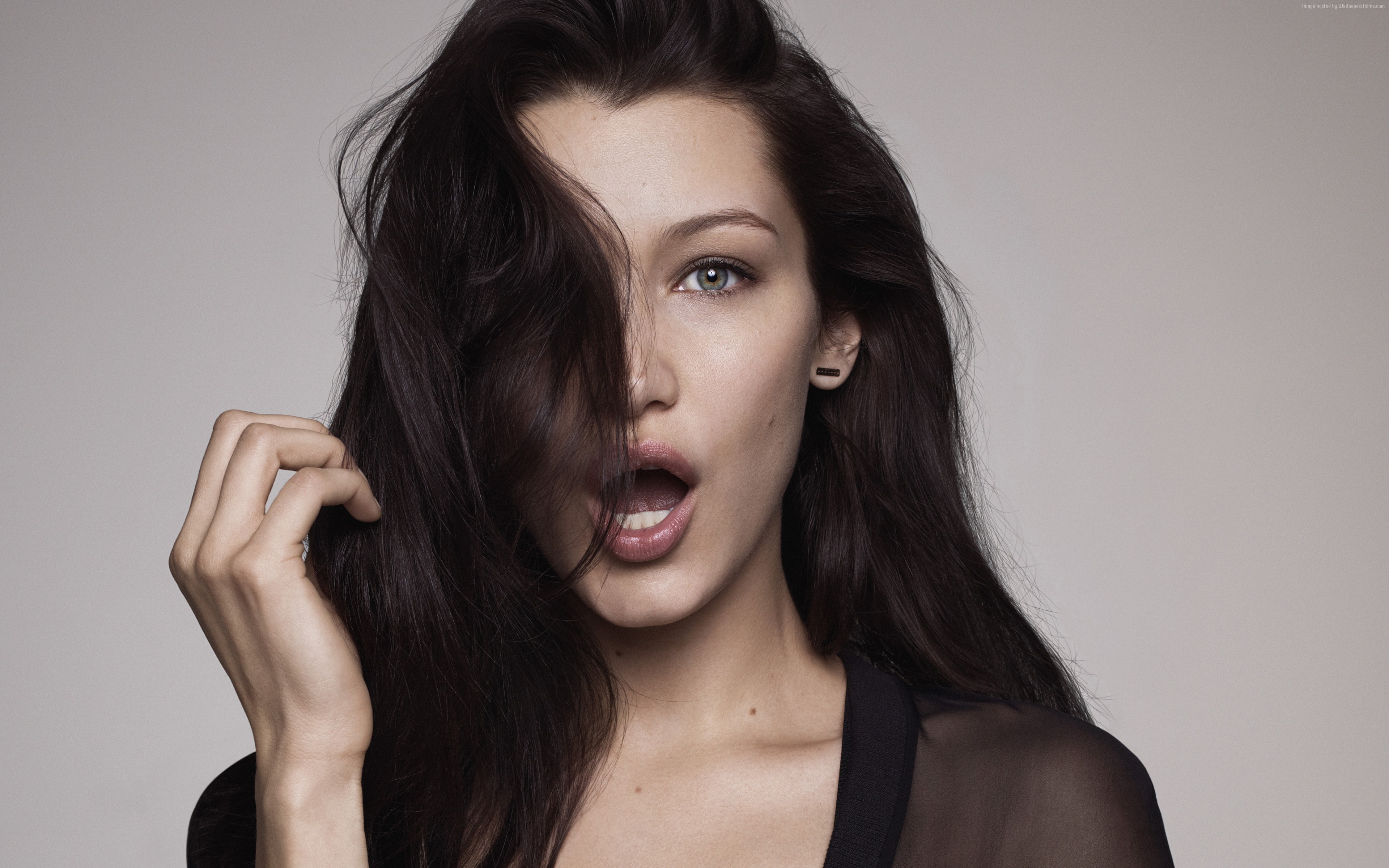 beauty, Bella Hadid, 4K, 4k, HD Wallpaper