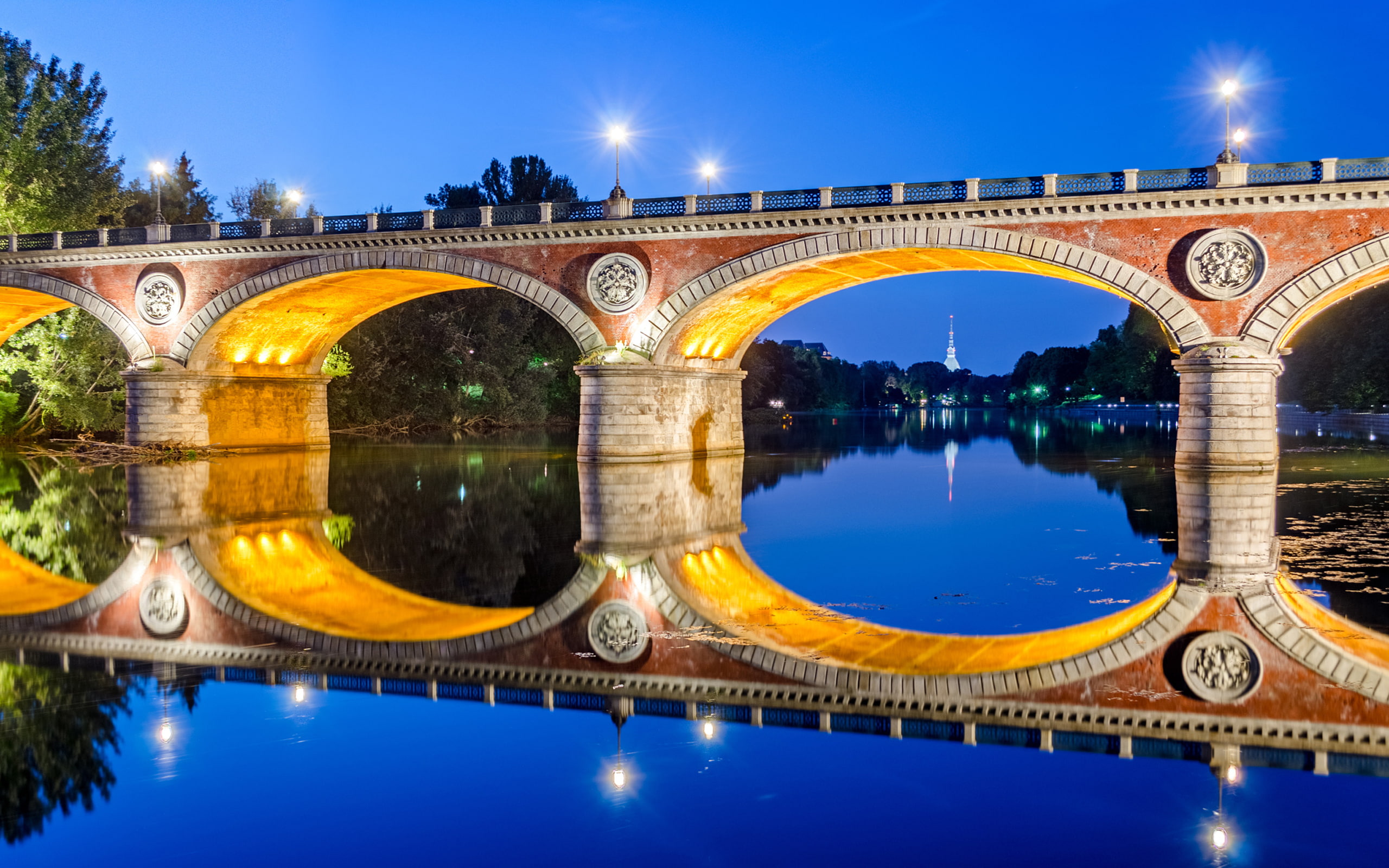 river, 2K, isabella, po, turin, ponte, hd, torino, HD Wallpaper