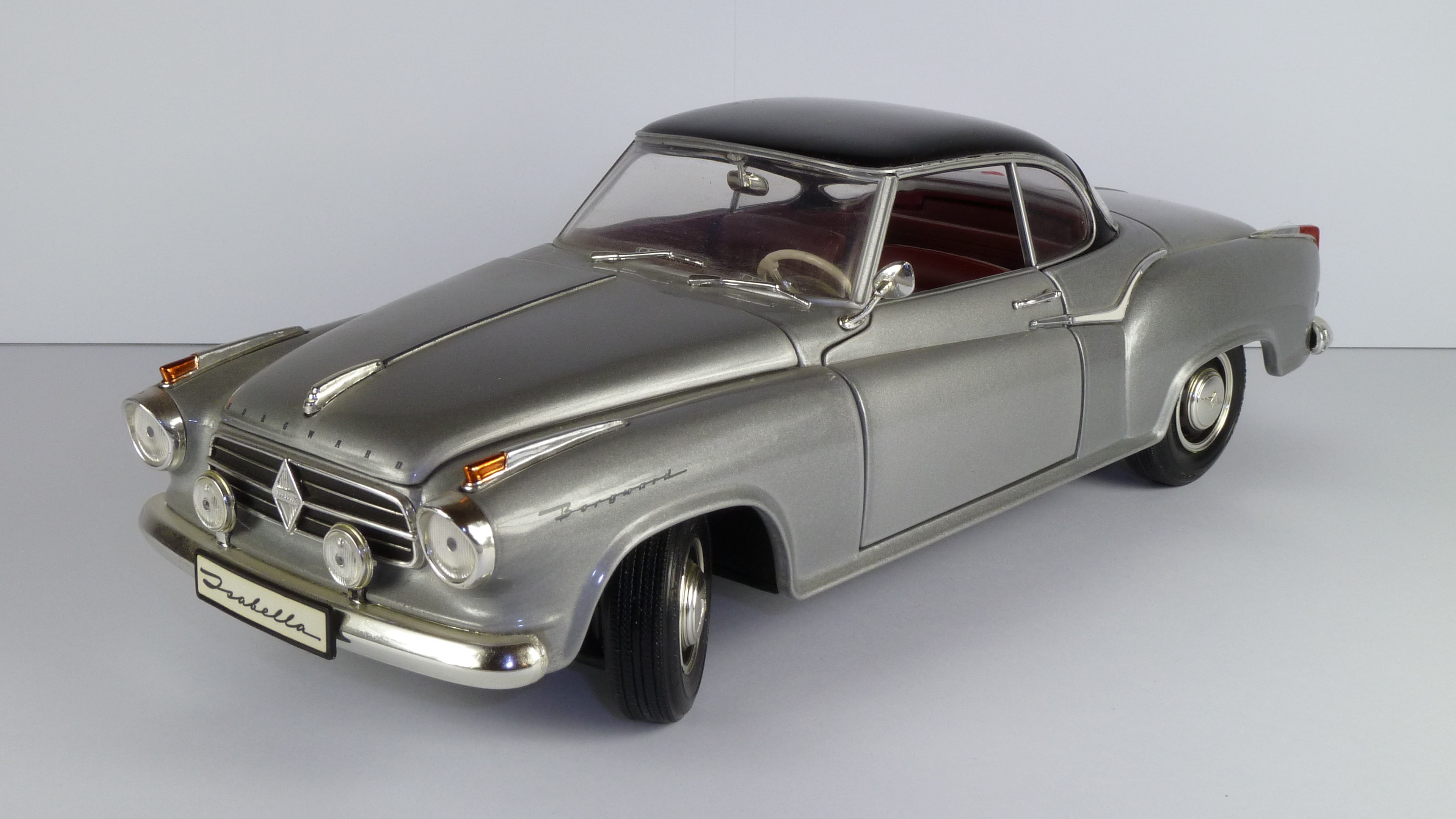 metal, 4K, land vehicle, wheel, environmental conservation, no people, revell, cut out, coupe, gray, retro styled, 1958, indoors, model car, mode of transportation, HD Wallpaper