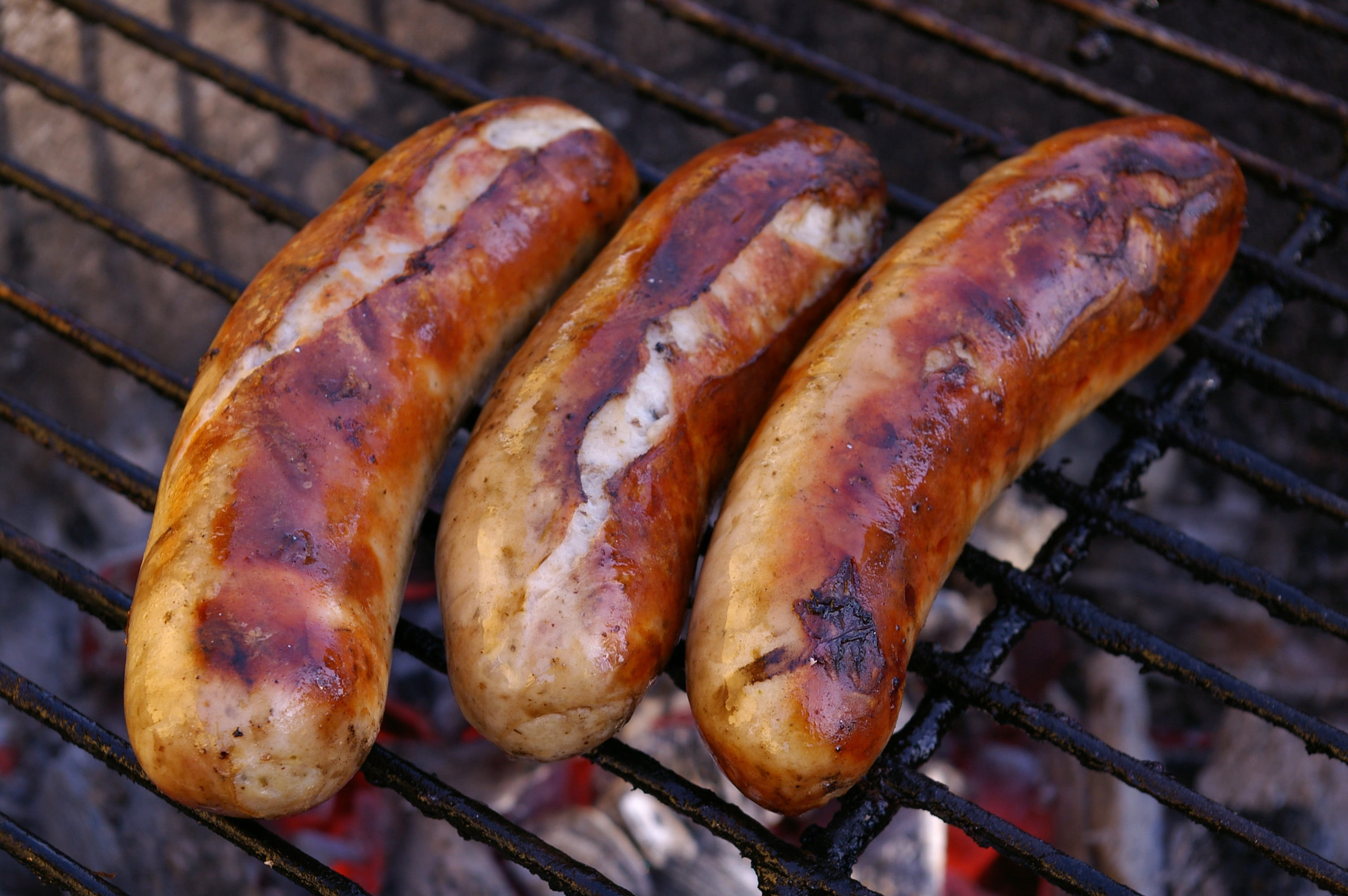 grilling, sausages, grilled, hot dog, temptation, sausage, food, party, no people, barbecue, hot, steak, barbecue grill, eat, day, barbeque, 2K, bbq, freshness, HD Wallpaper