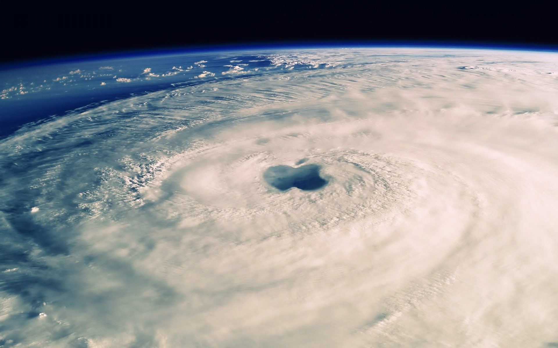 nubes, 1080P, espacio, ojo, huracan, HD Wallpaper
