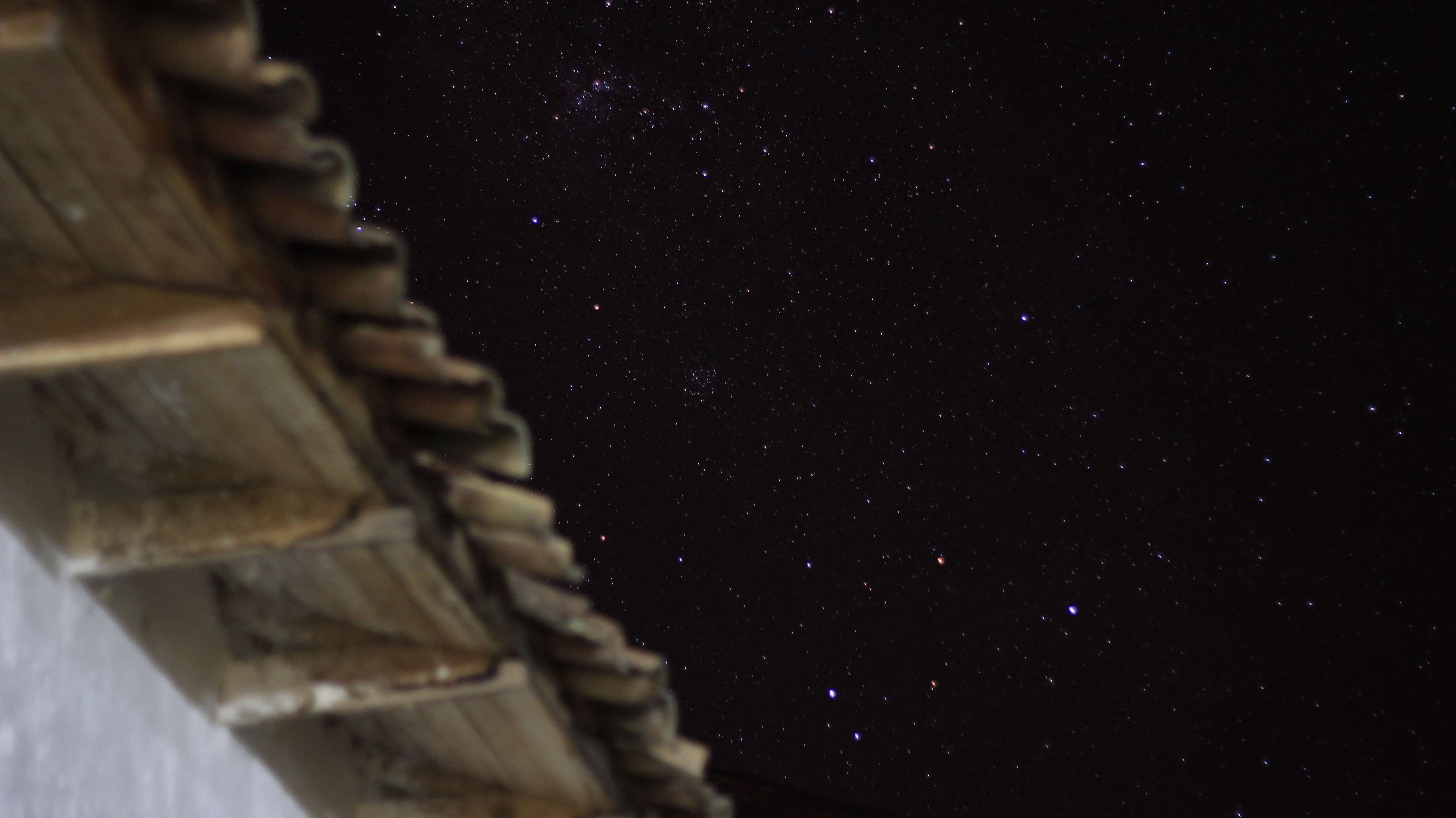 galaxy, infinity, building exterior, nature, star - space, 4K, sky, estrellas, night, star, no people, sea, stairs, architecture, built structure, stalactite, HD Wallpaper