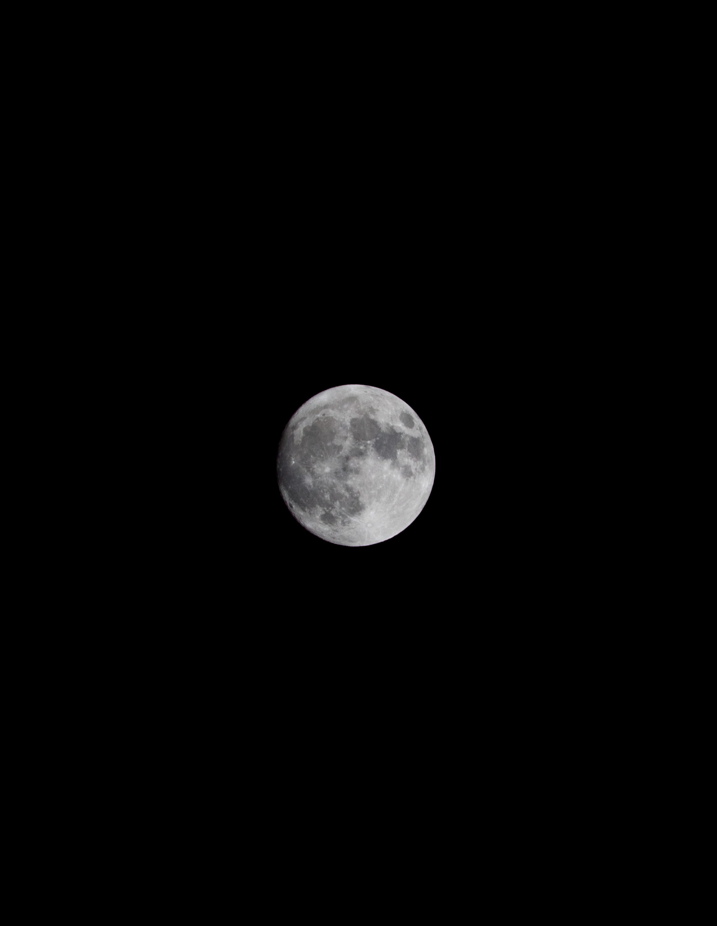 moon Surface, moon, photo, crescent, lunar Eclipse, nature, dark, night, astronomy Telescope, half Moon, moonlight, planet, star, black, black Color, astronomy, Phone HD Wallpaper
