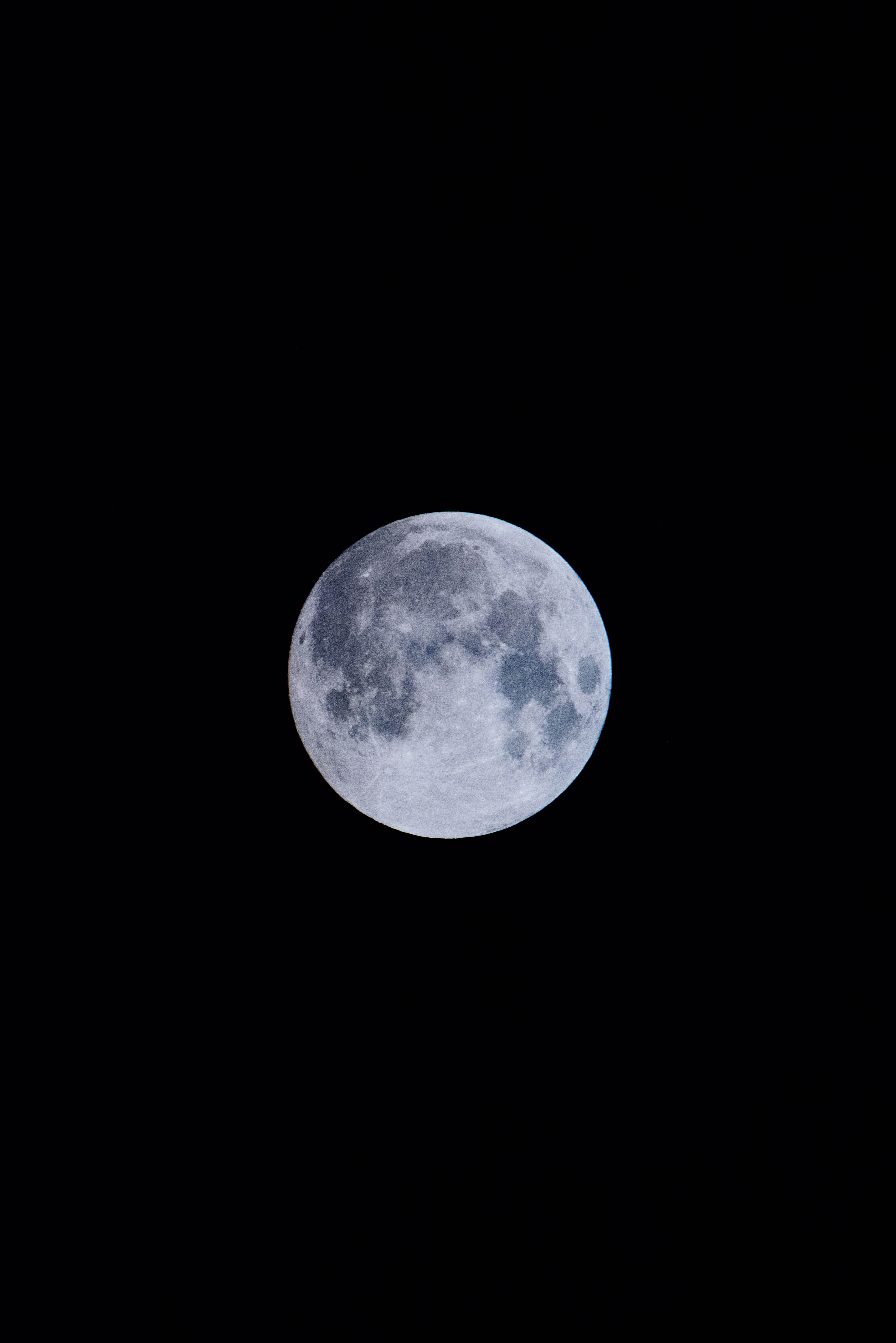 sphere, planetary Moon, dark, science, meteor Crater, moon Surface, stratosphere, full Moon, moon, moonlight, blue, 5K, sky at night, night, night light, Phone HD Wallpaper