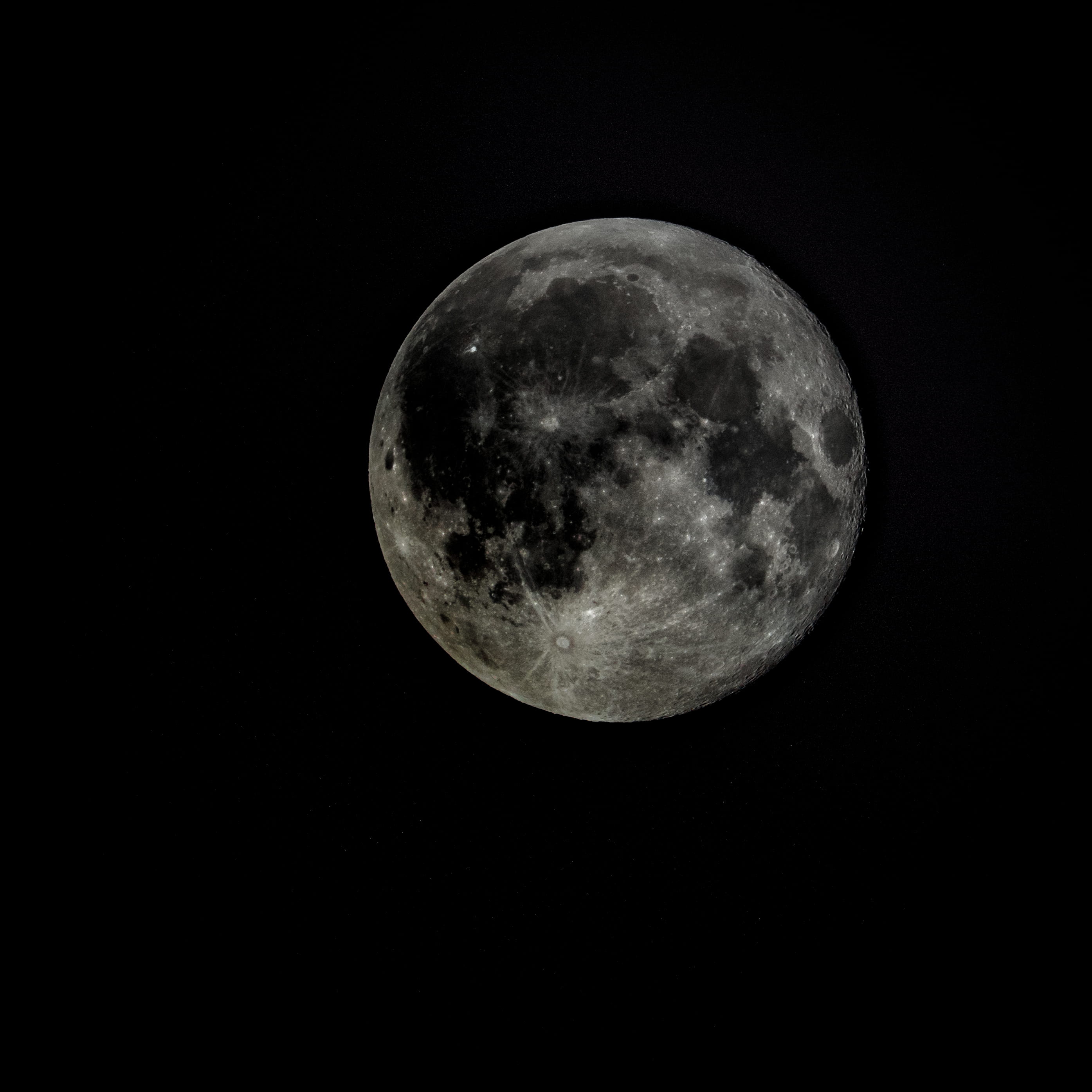 full, moon, space, skyland, starry sky, astronomy Telescope, 2K, science, moon Surface, nature, meteor Crater, moonlight, sky, planet - Space, planetary Moon, Phone HD Wallpaper