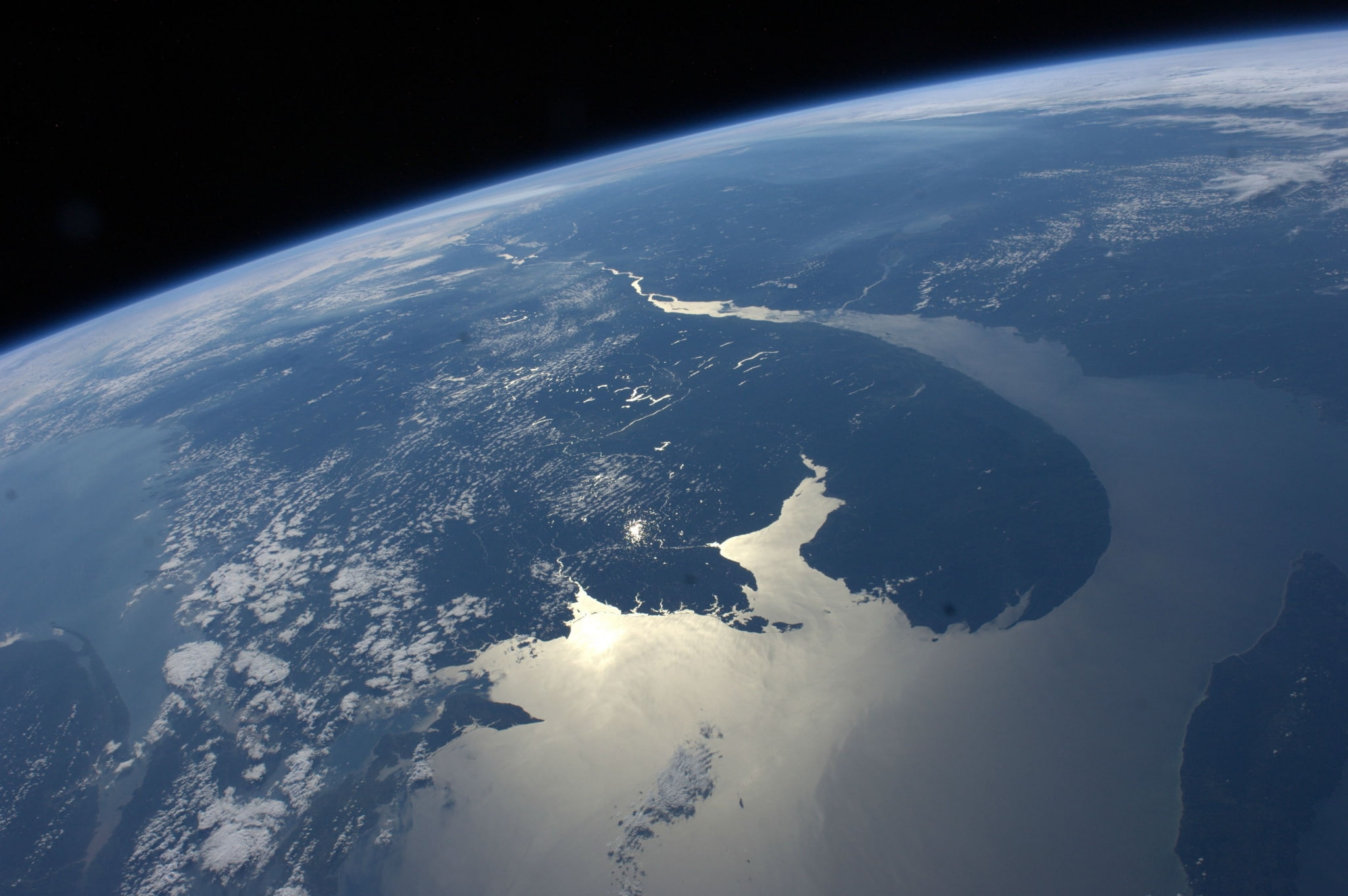 satellite view, cloud - sky, space, no people, physical geography, water, sky, meteorology, high angle view, earth screensavers backgrounds, planet earth, HD Wallpaper