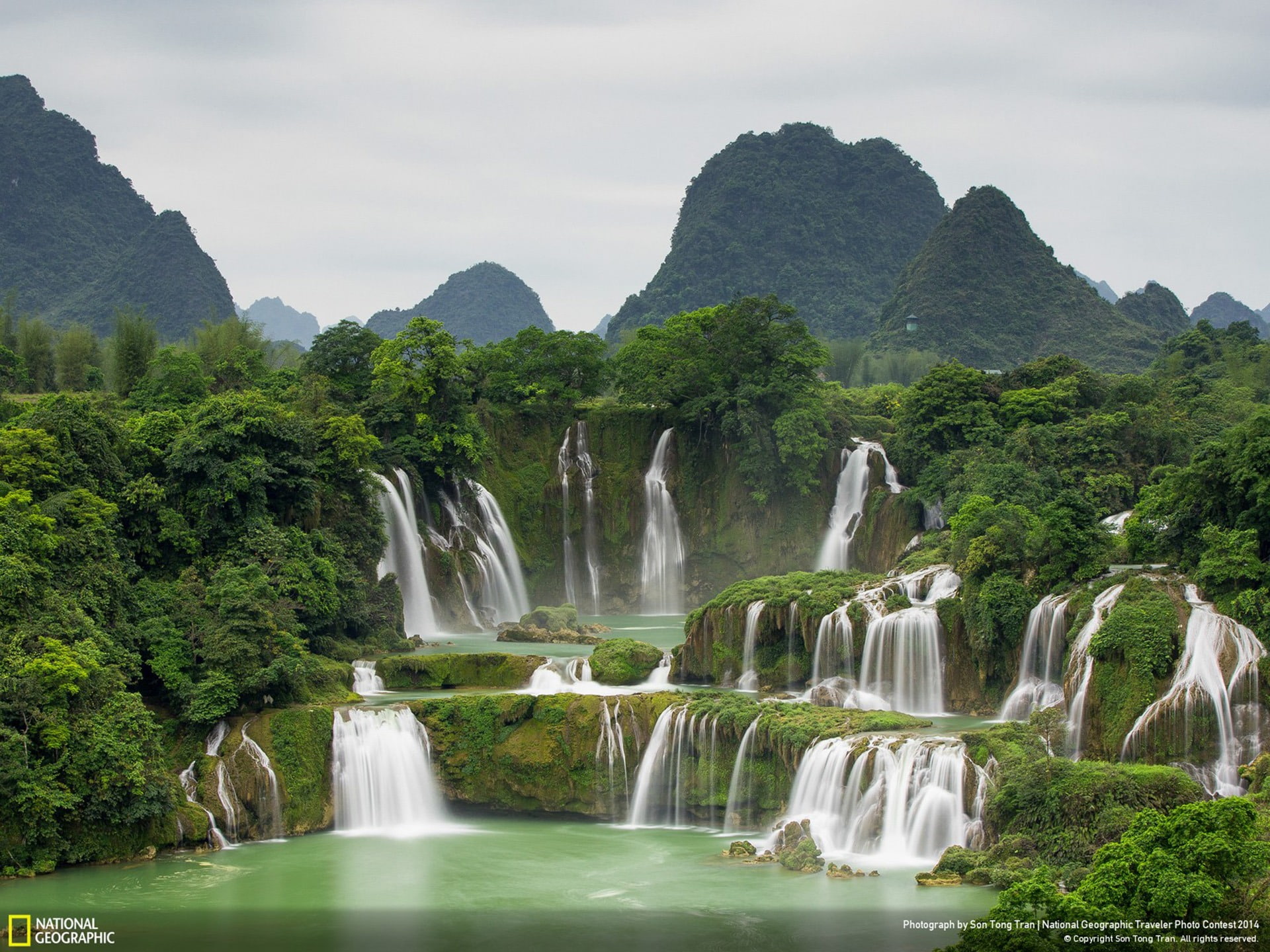 outdoors, flowing, photo, ban, geographic, nature, day, beauty in nature, motion, water, no people, mountain, land, rock - object, gioc, falling water, HD Wallpaper