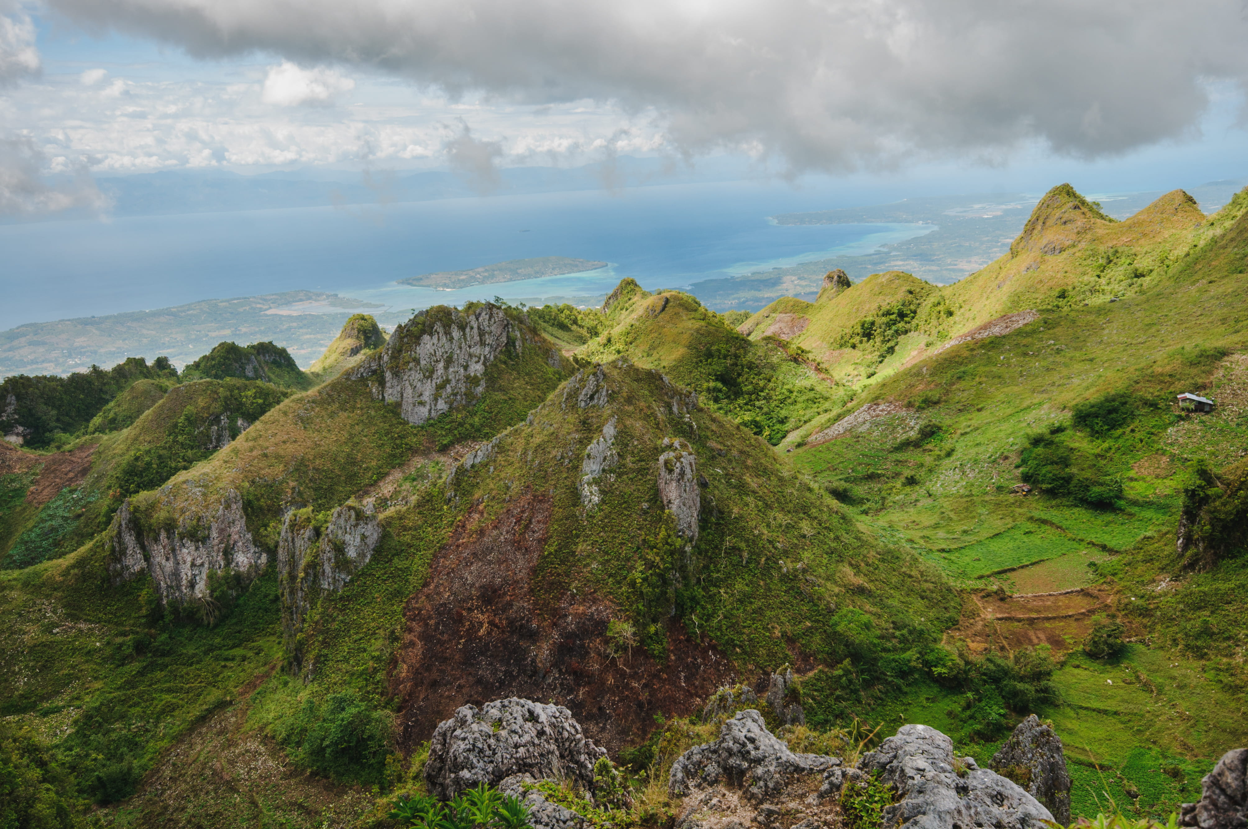 land, philippines, asia, non-urban scene, nature, hills, tranquility, badian, 4K, cloud - sky, no people, idyllic, mountain, environment, day, outdoors, HD Wallpaper