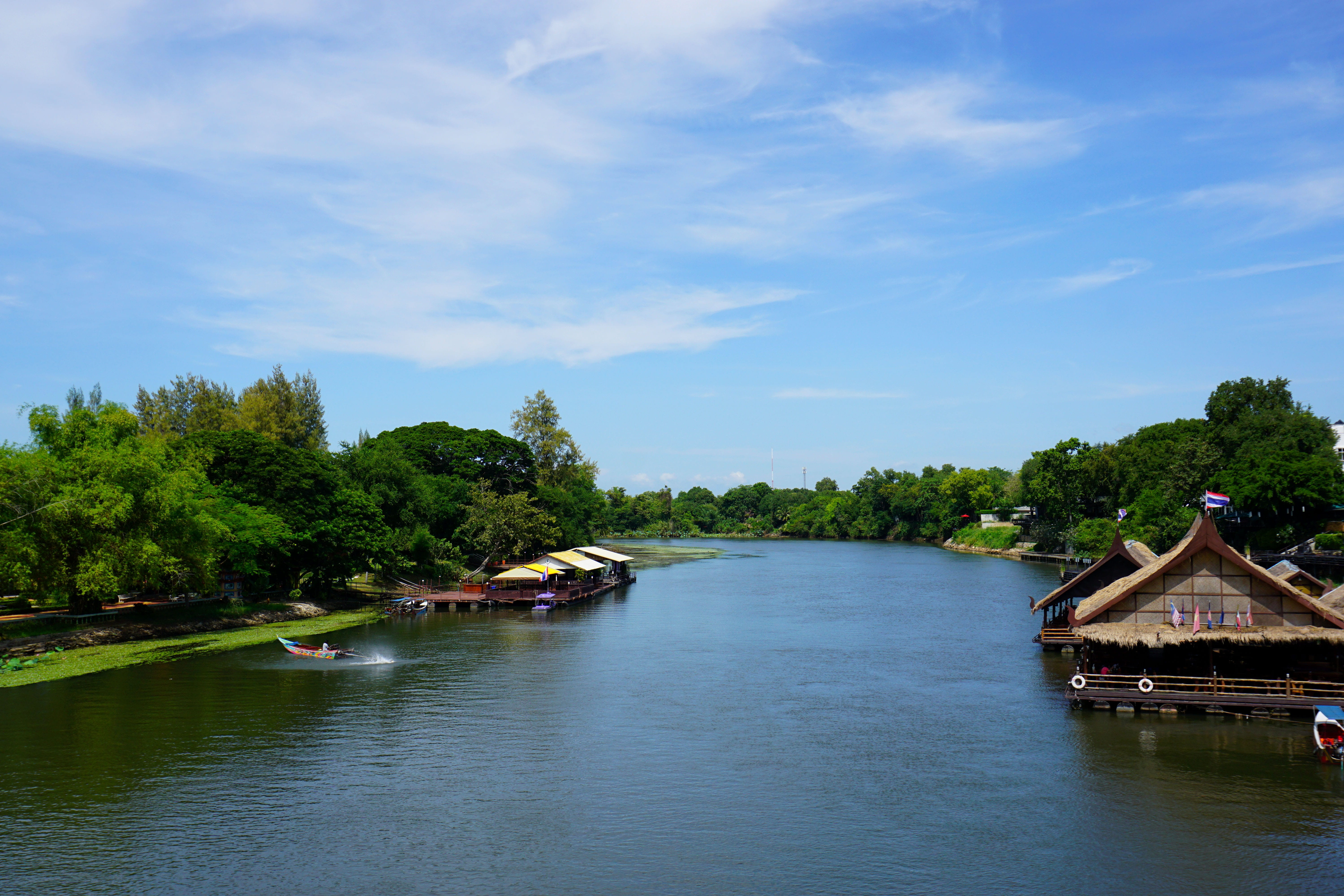 thailand, cloud - sky, beauty in nature, no people, tranquility, waterfront, scenics - nature, built structure, sky, river, water, architecture, day, nature, HD Wallpaper