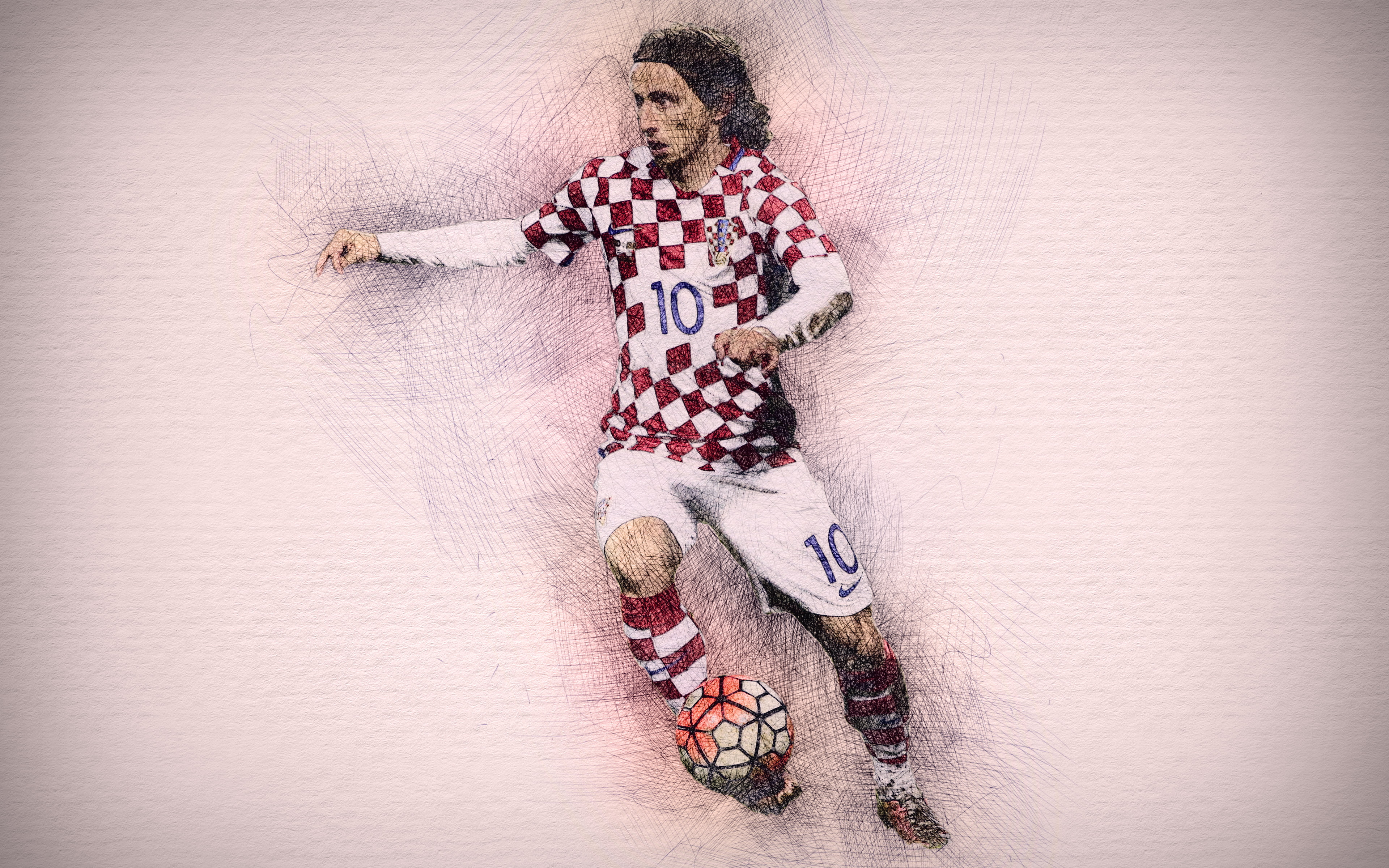 4K, Luka Modrić, Croatian, Soccer, Luka Modric, HD Wallpaper