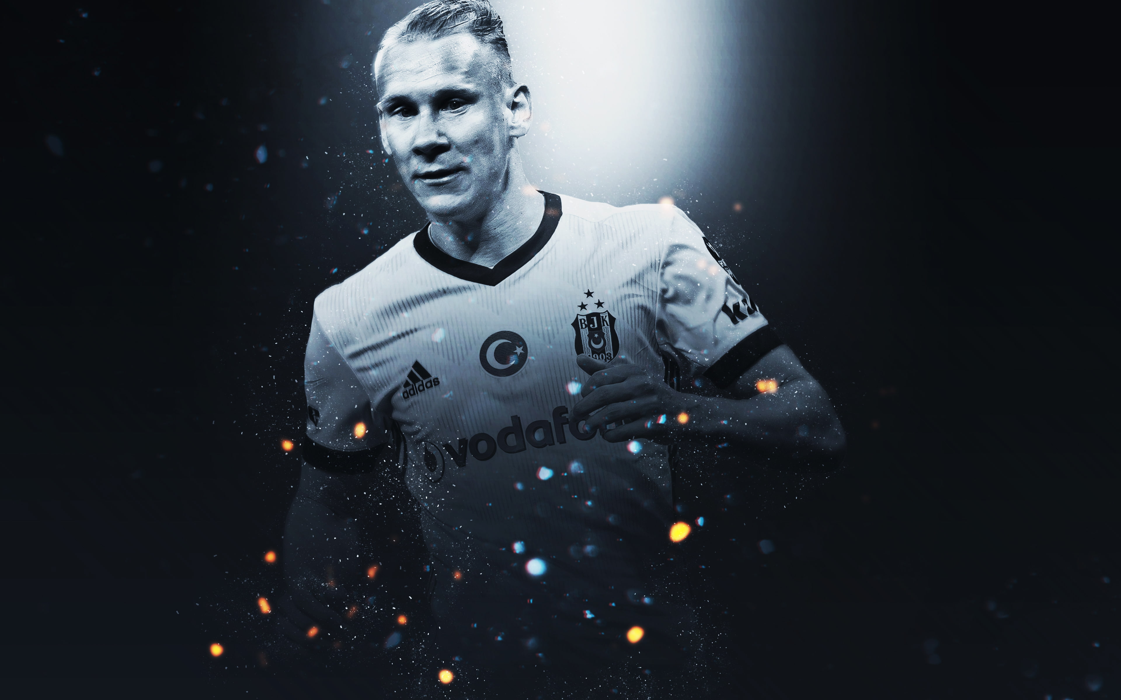 Soccer, Croatian, 4K, Domagoj Vida, Beşiktaş J.K., HD Wallpaper