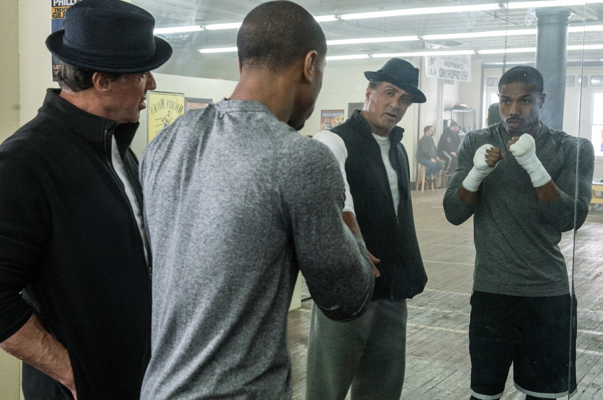 Sylvester Stallone, 1080P, Creed, Michael B. Jordan, Movie, Adonis Johnson, Rocky Balboa, HD Wallpaper