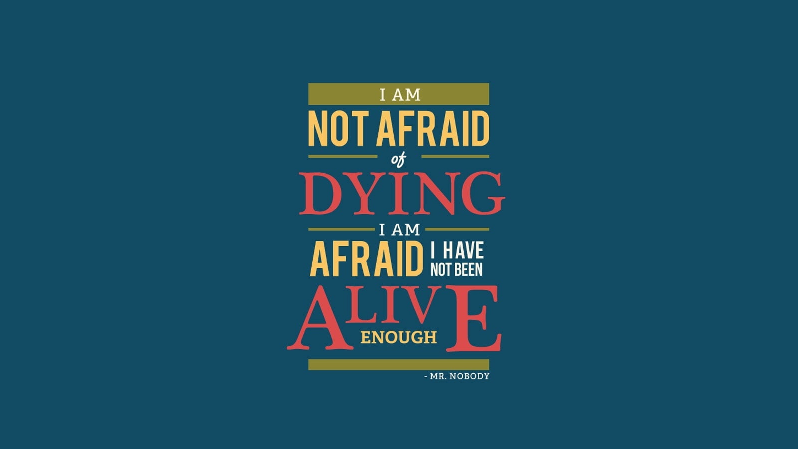 text, nobody, entertainment, x, mr, 720P, hd, quotes, art, typography, movies, HD Wallpaper