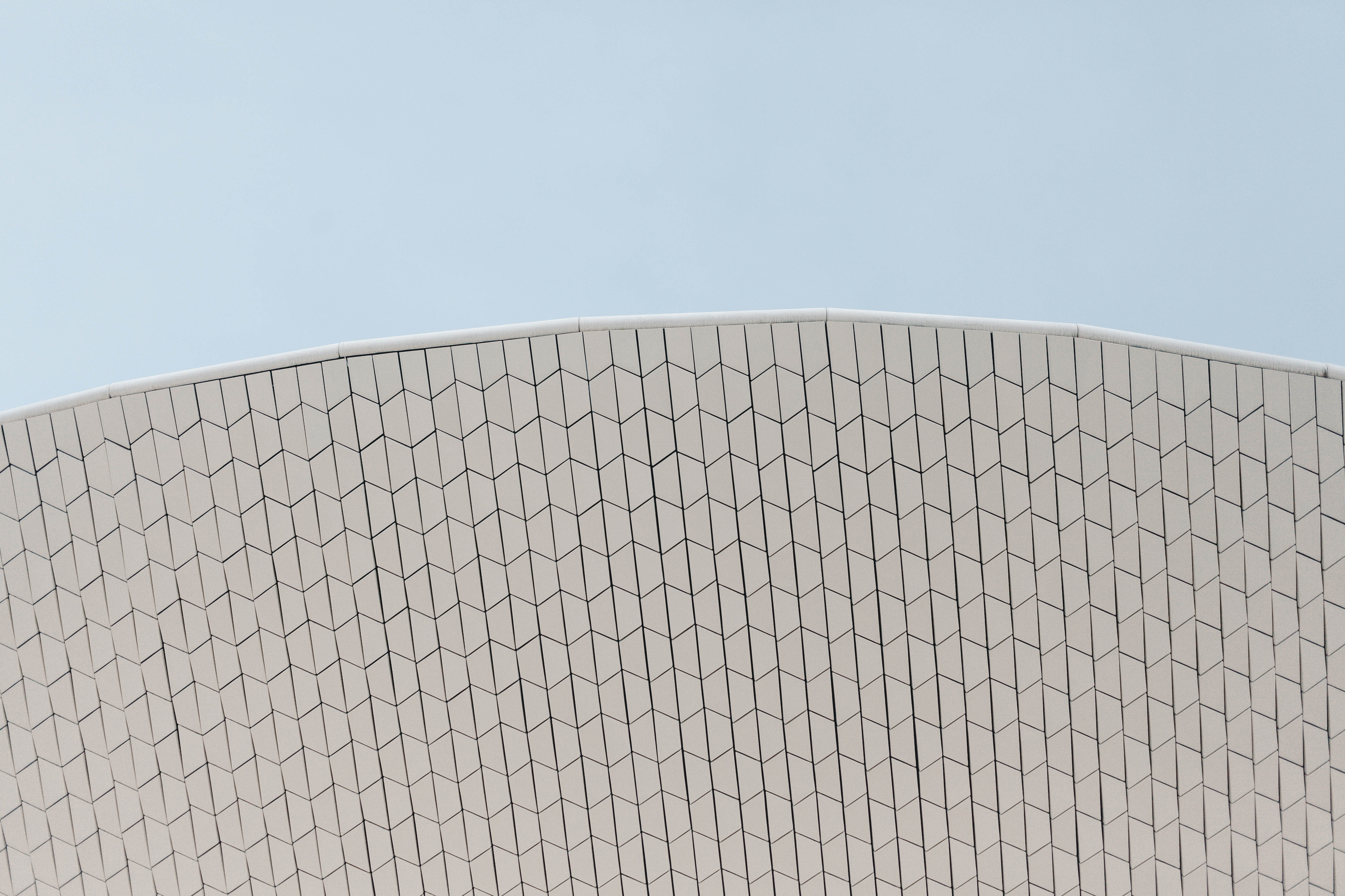 no people, parliament, concrete, white, building exterior, planetarium, sphere, maat, dome, low angle view, day, observatory, pillar, shape, pattern, 5K, HD Wallpaper