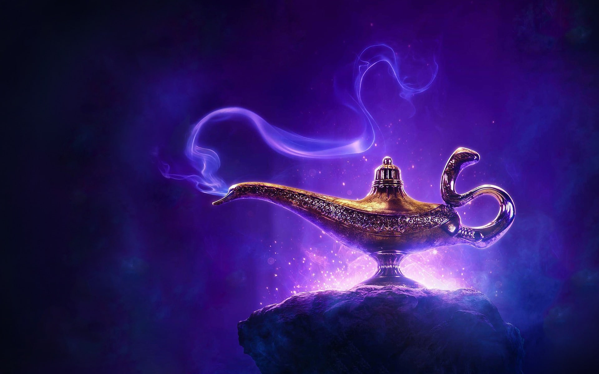 poster, art and craft, motion, studio shot, smoke - physical structure, film, purple, close-up, night, no people, 1080P, nature, mystery, indoors, glowing, HD Wallpaper