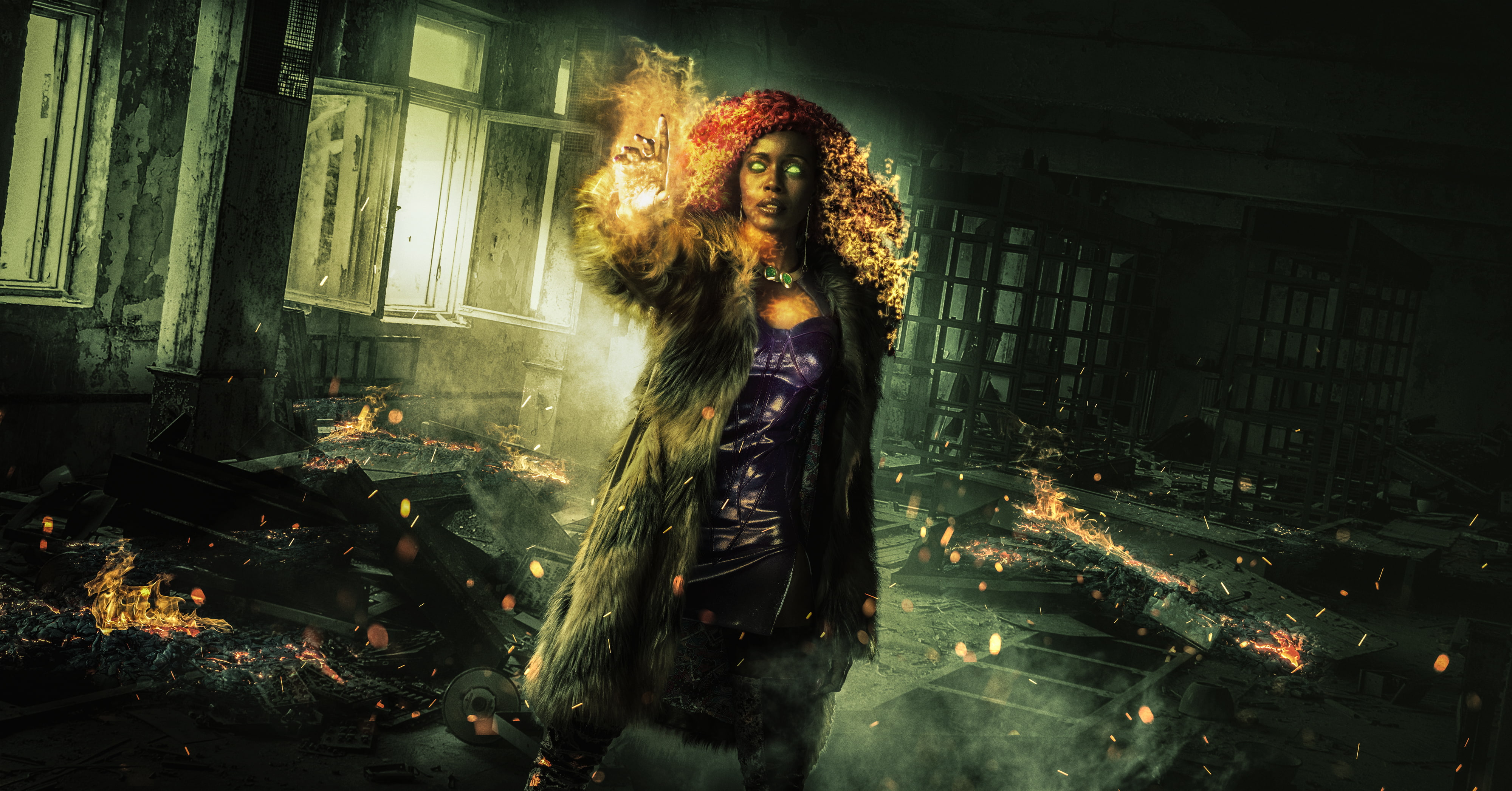 4K, Titans, 4K, DC Comics, Anna Diop, Starfire, HD Wallpaper