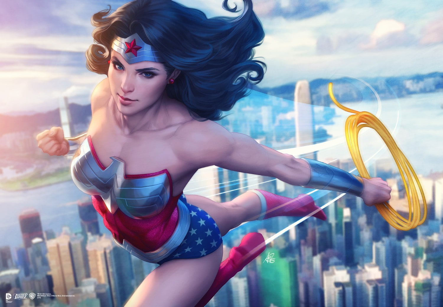 720P, DC Comics, artwork, Wonder Woman, Artgerm, HD Wallpaper