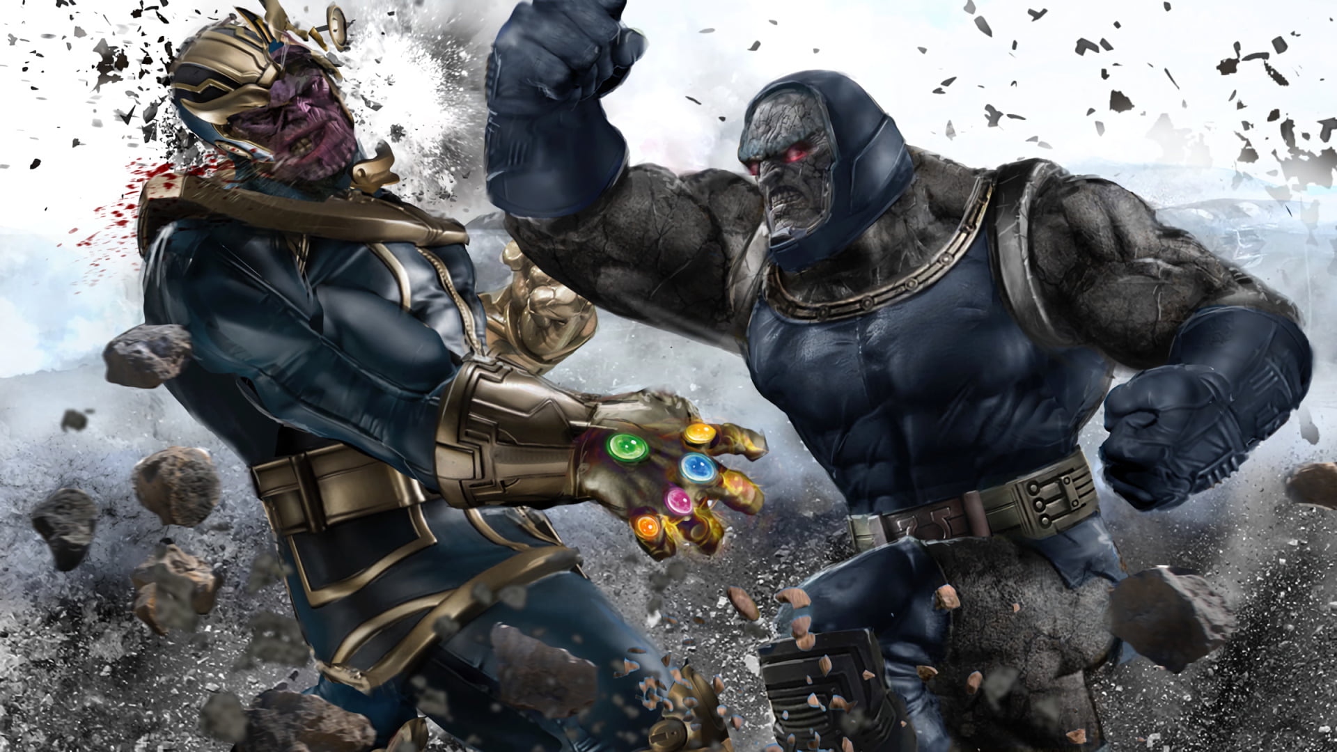 mammal, day, art and craft, nature, water, Comics, DC Comics, outdoors, no people, sculpture, Thanos, animal wildlife, human representation, Darkseid (DC Comics), HD Wallpaper