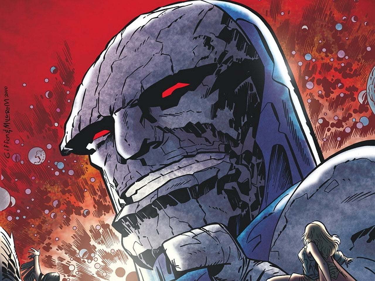 red, human representation, horror, no people, architecture, celebration, multi colored, Comics, representation, close-up, day, 720P, indoors, Darkseid (DC Comics), HD Wallpaper
