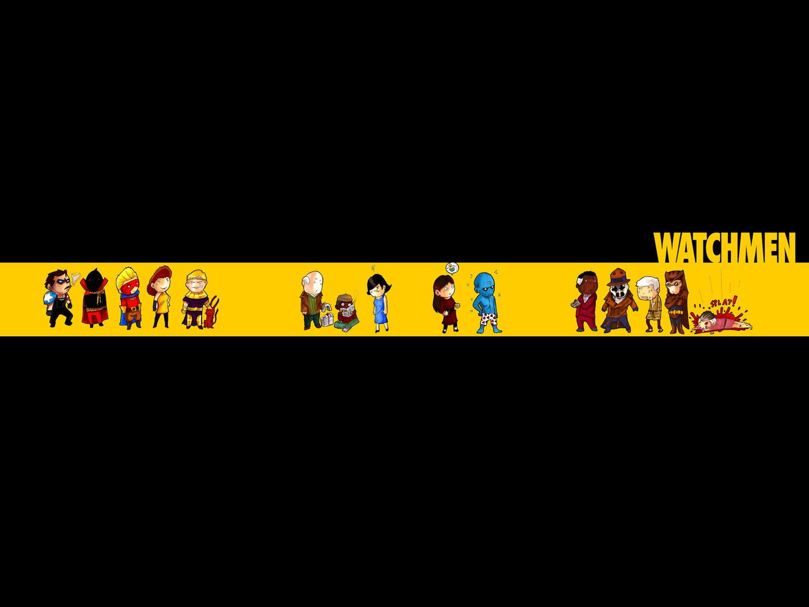 in a row, communication, male likeness, pattern, studio shot, creativity, yellow, wall - building feature, side by side, 720P, architecture, Silk Spectre, HD Wallpaper