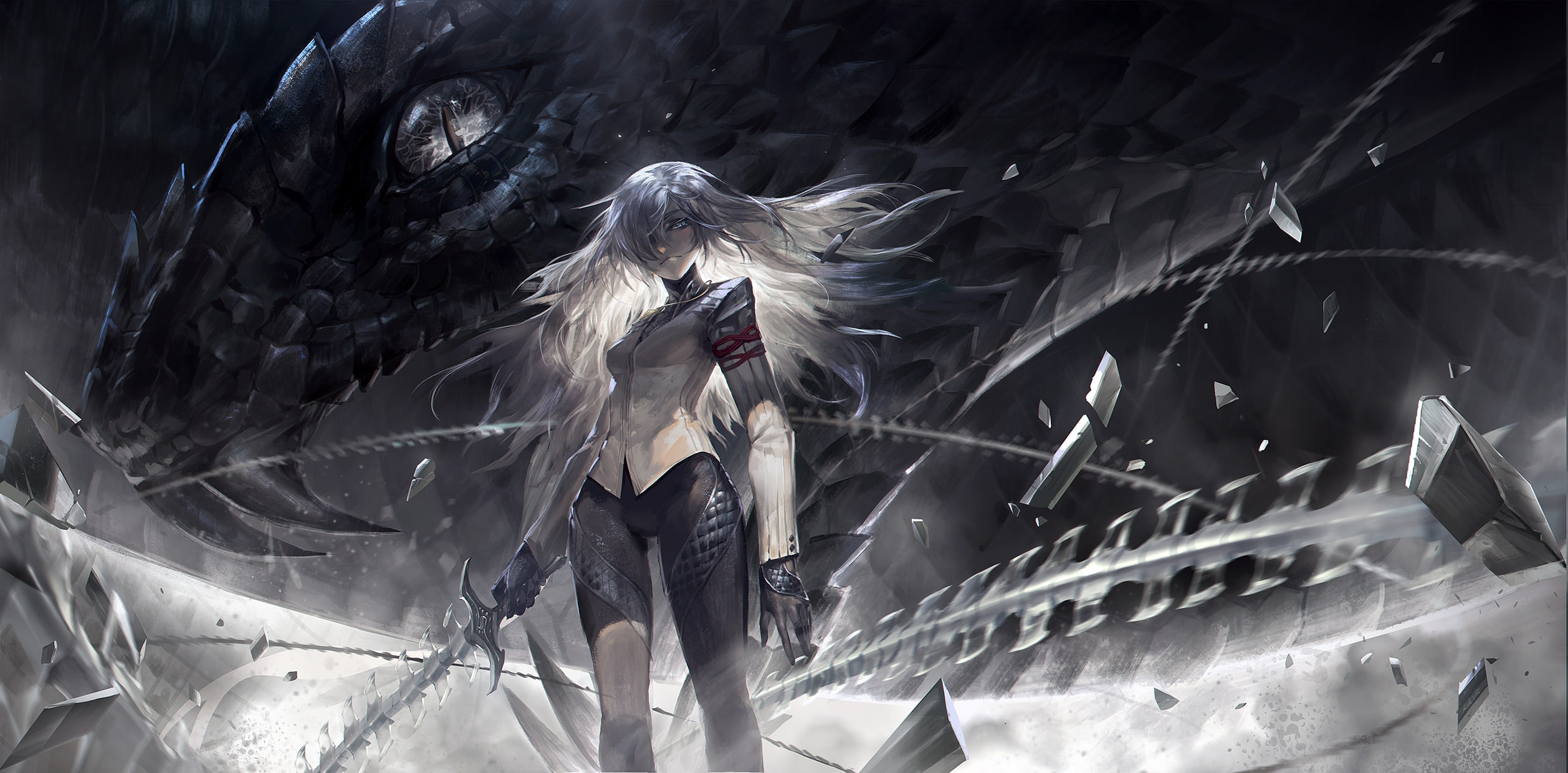 Girl, Original, Snake, Whip, Anime, Ice, 1080P, Original (Anime), HD Wallpaper