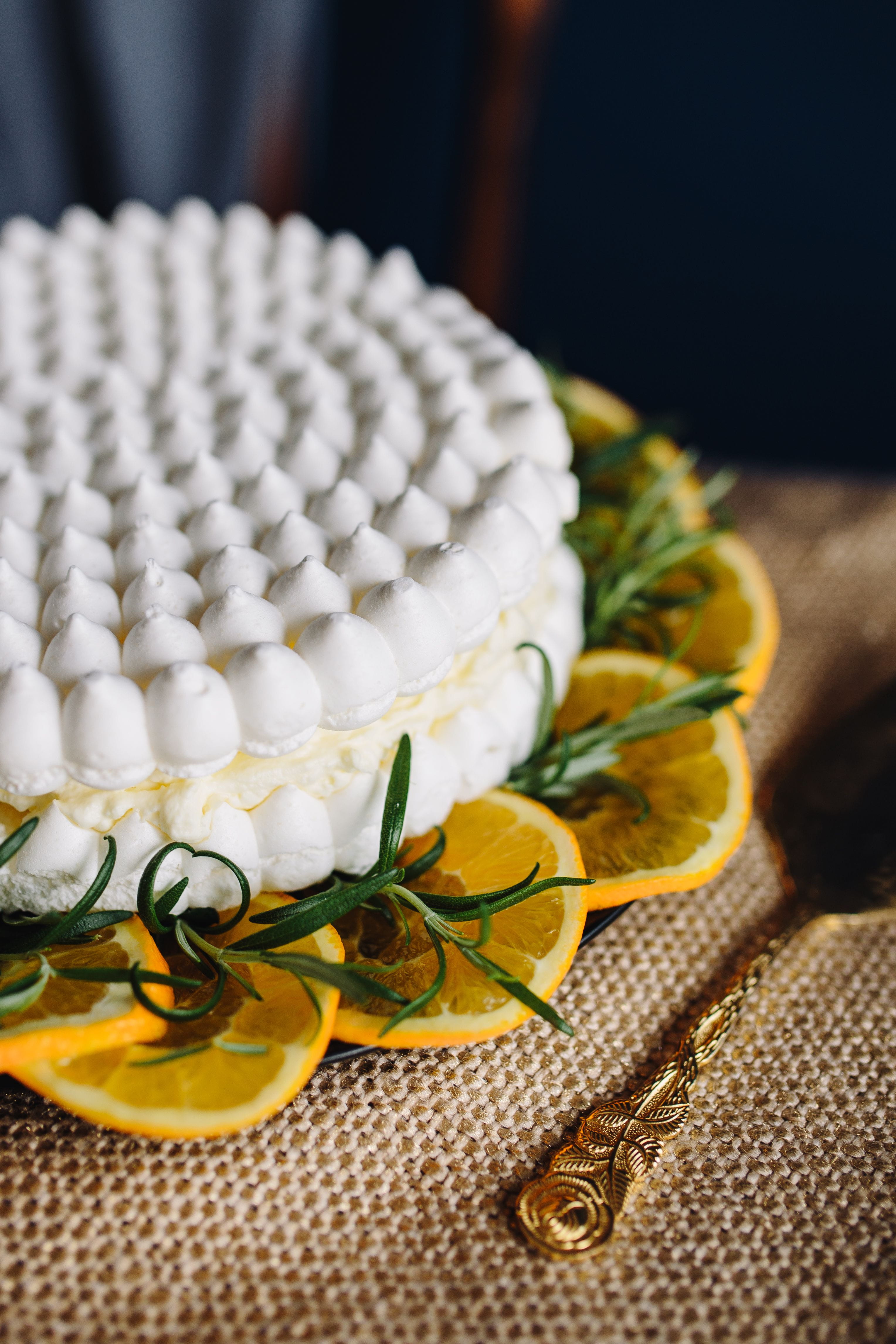 table, wedding cake, orange, high angle view, close-up, food and drink, temptation, dessert, floral pattern, celebration, Meringue, homemade, no people, Phone HD Wallpaper