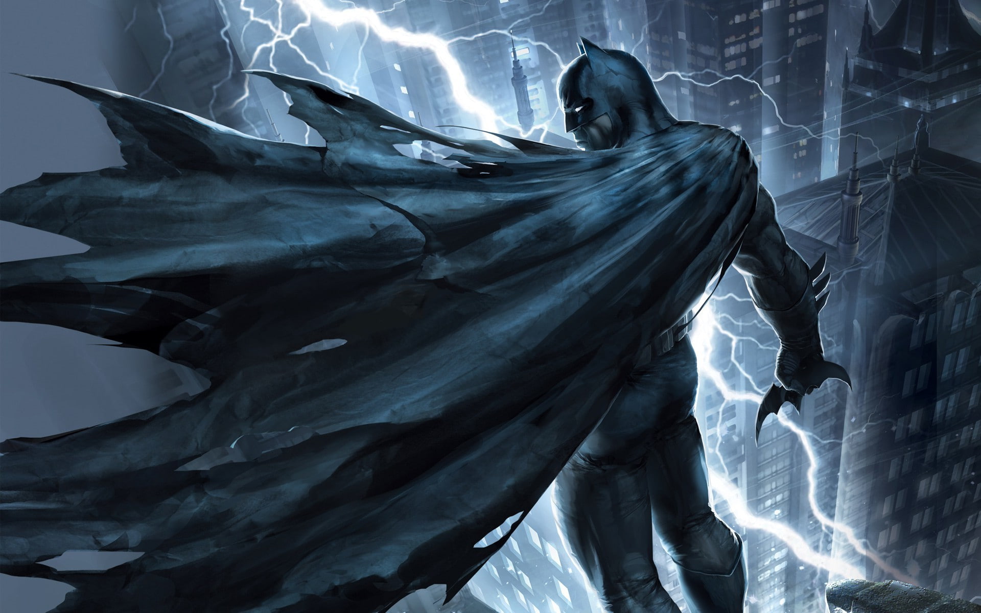 batman the dark knight artwork batman the dark knight returns, low angle view, close-up, creativity, statue, representation, architecture, craft, 1080P, HD Wallpaper