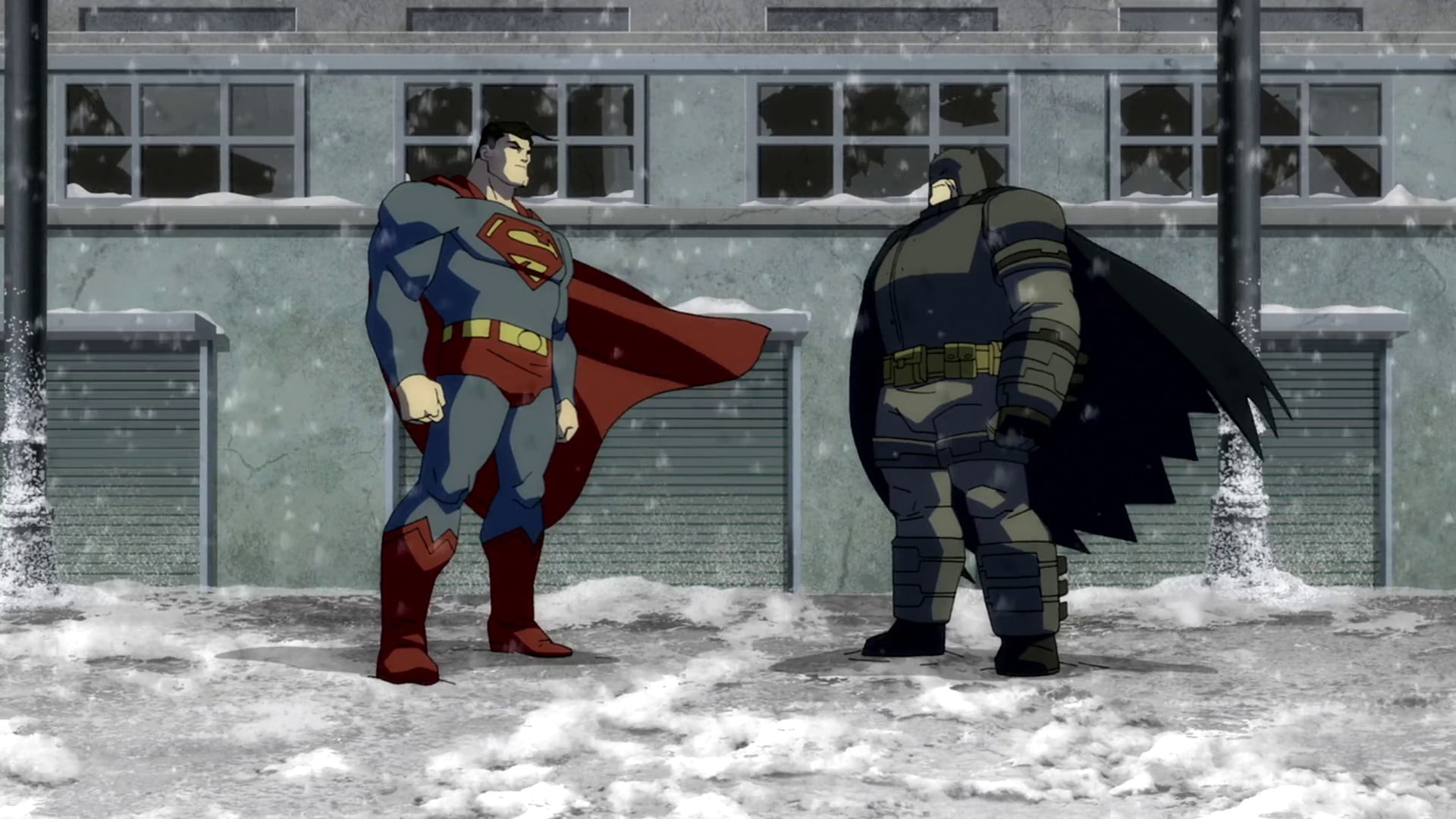 warm clothing, 1080P, full length, clothing, snow, Batman, real people, built structure, lifestyles, two people, winter, people, building exterior, men, HD Wallpaper
