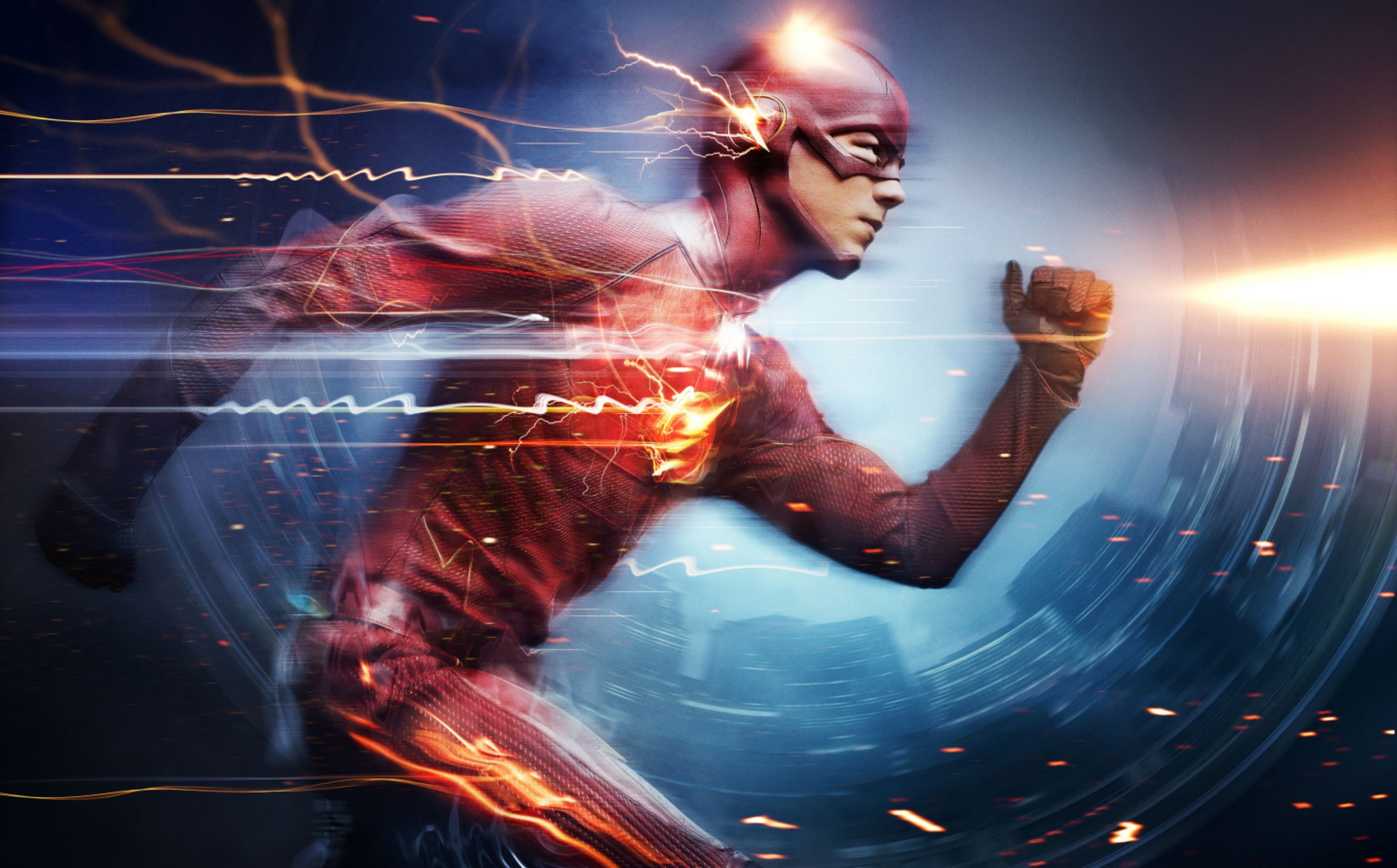 young adult, superhero, glowing, gustin, wireless technology, connection, digital composite, technology, one person, grant, futuristic, front view, motion, HD Wallpaper