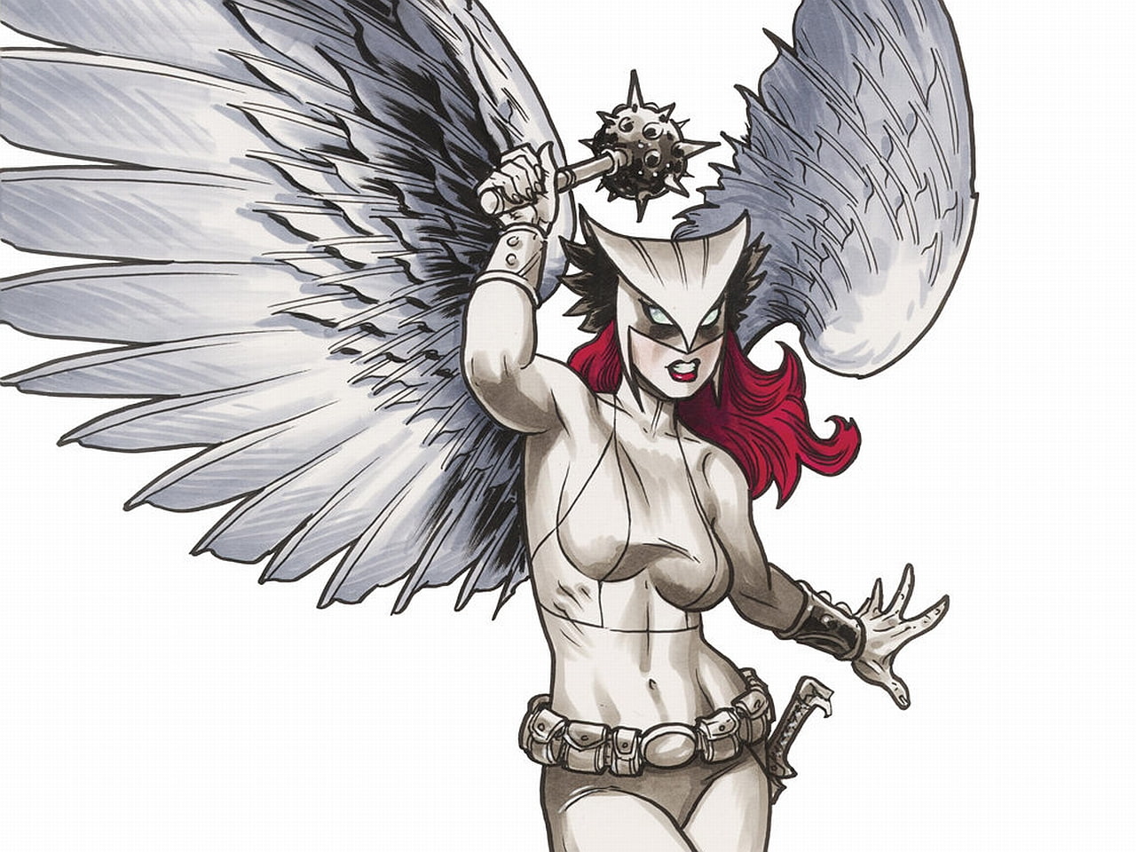 720P, Hawkgirl, Comics, HD Wallpaper