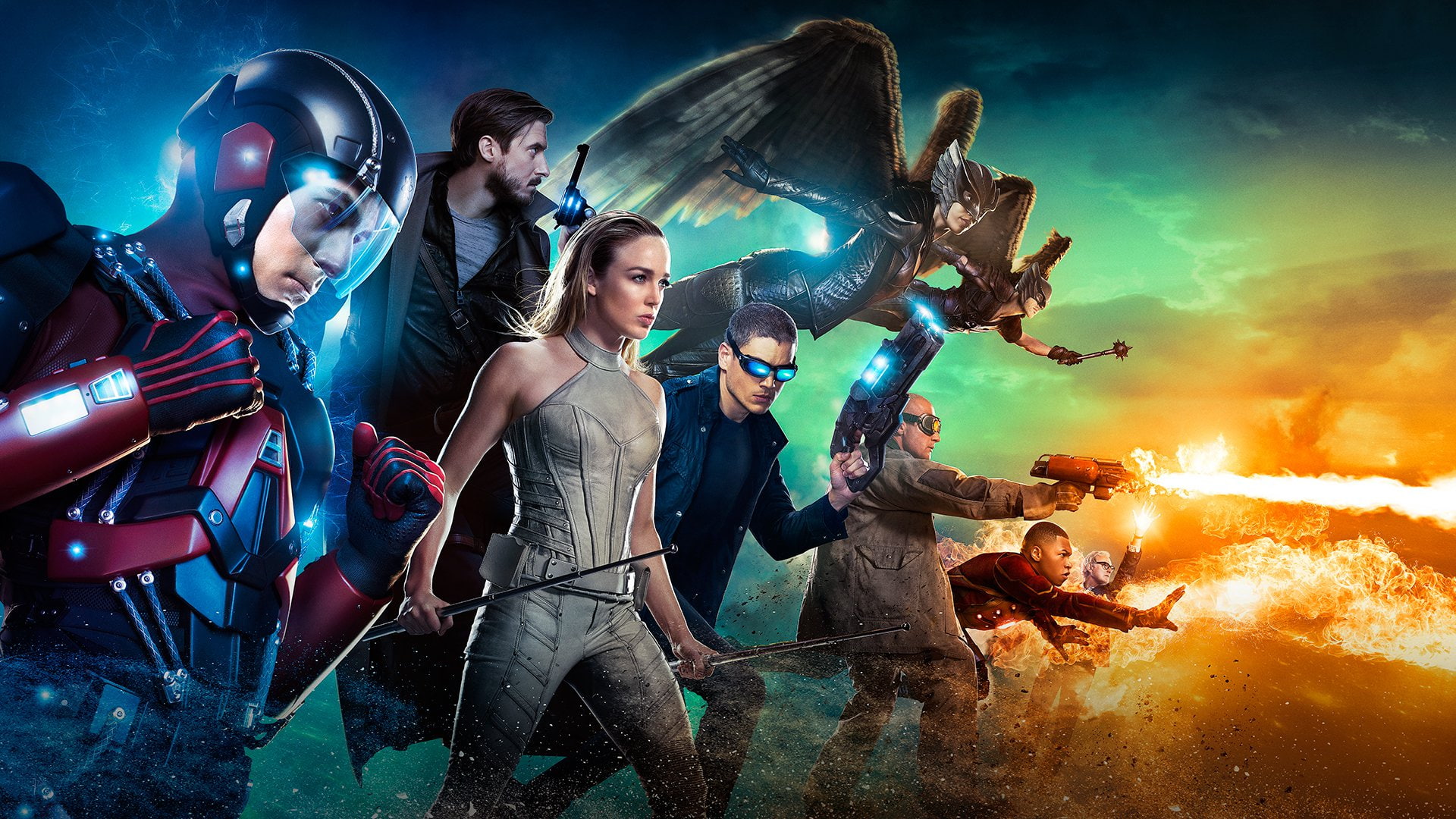 DCs Legends Of Tomorrow, TV Show, Captain Cold, Firestorm (Comics), 1080P, Atom (DC Comics), Hawkgirl, HD Wallpaper