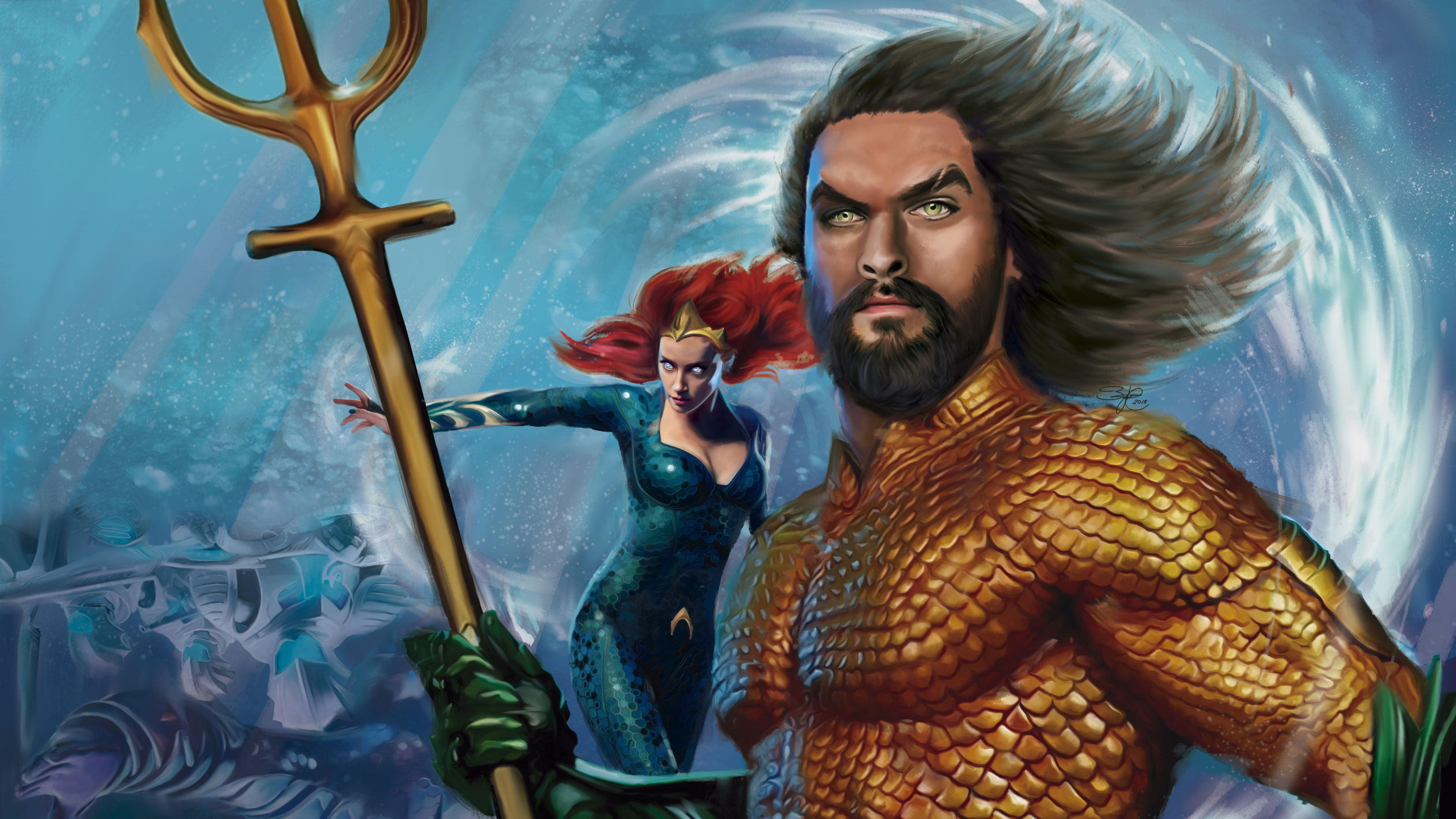 2K, Mera (DC Comics), Aquaman, DC Comics, Comics, HD Wallpaper