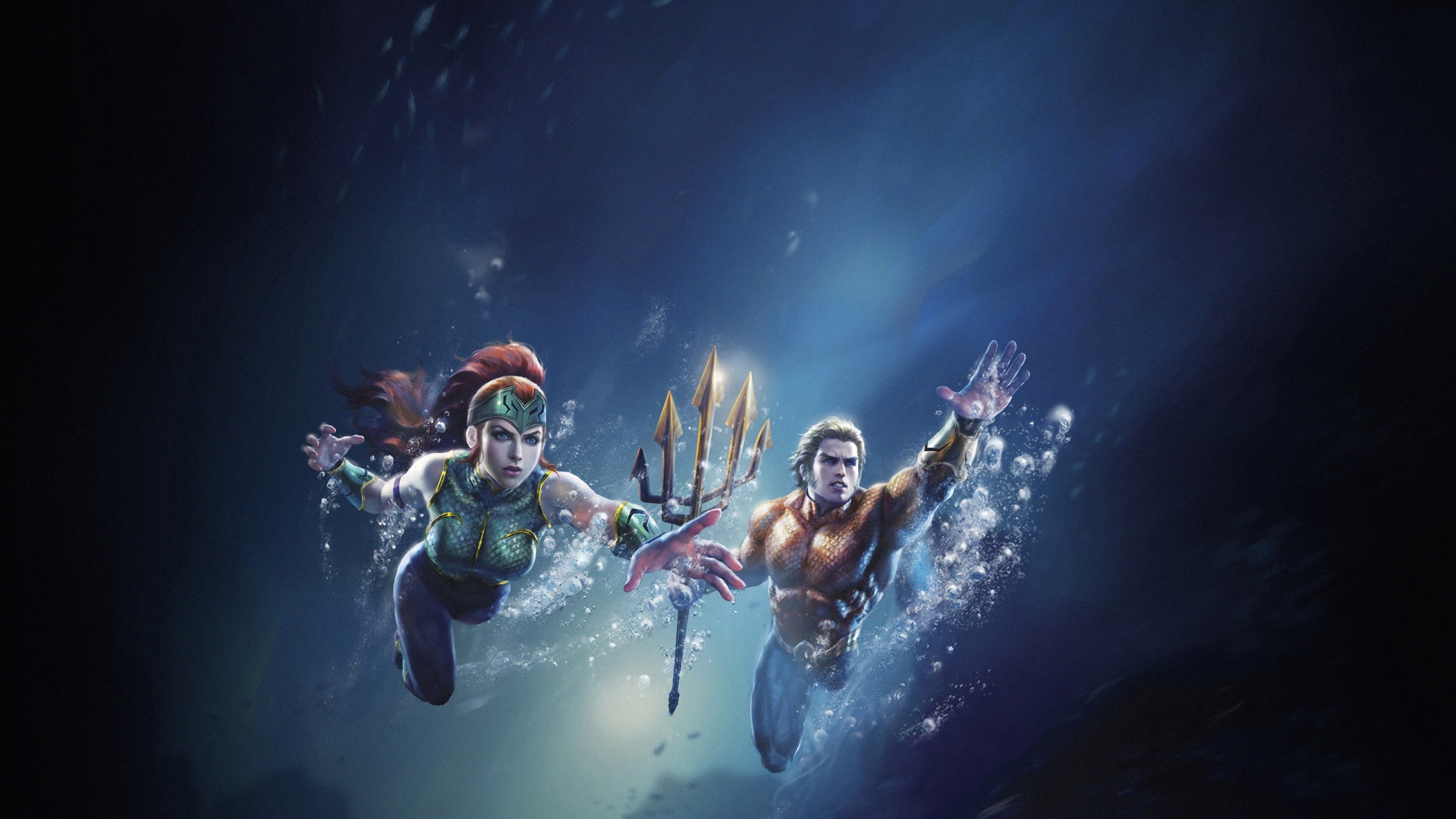 Mera (DC Comics), DC Comics, Justice League, 4K, Comics, Aquaman, HD Wallpaper