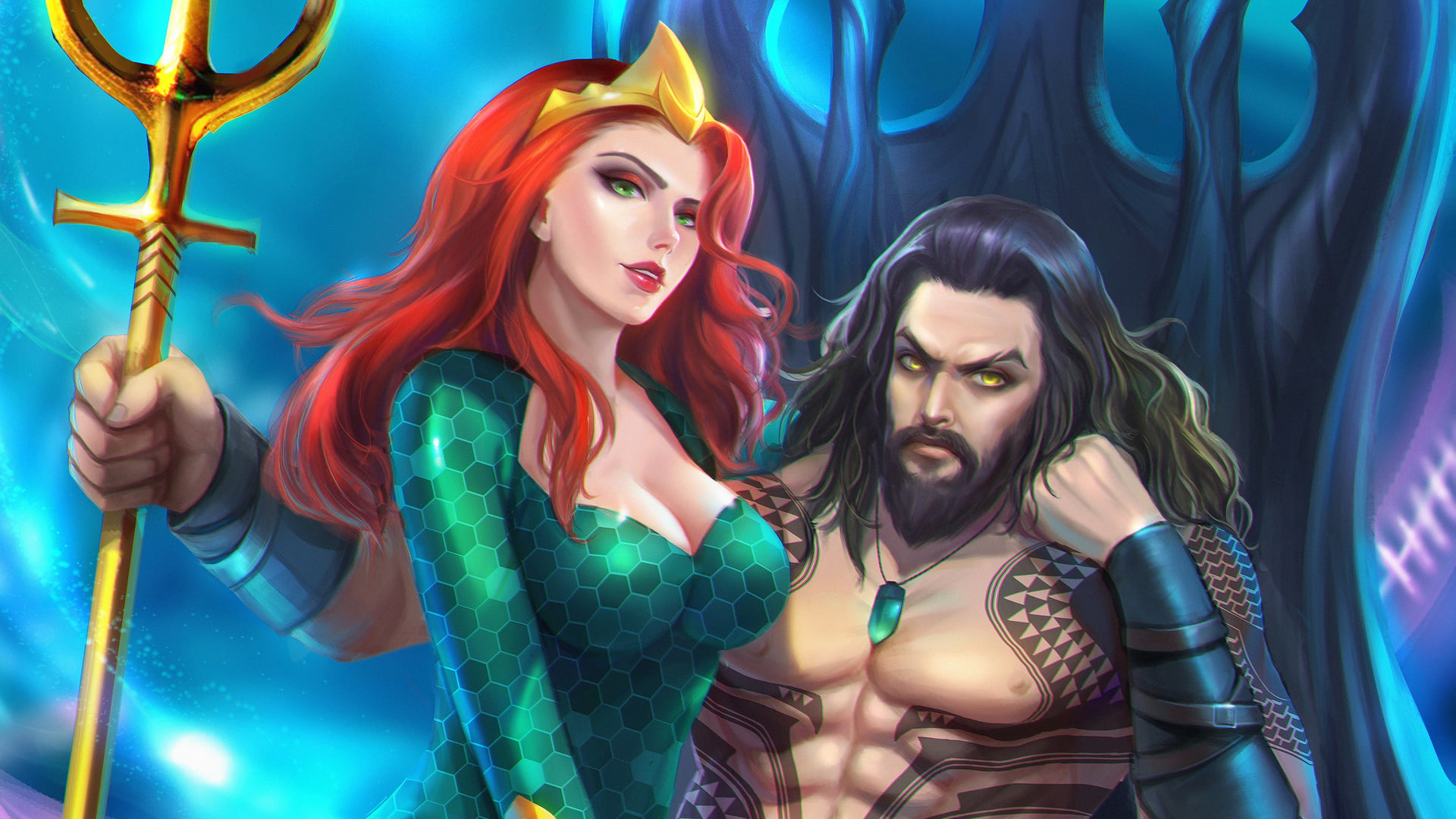 DC Comics, 1080P, Aquaman, Mera (DC Comics), Comics, HD Wallpaper