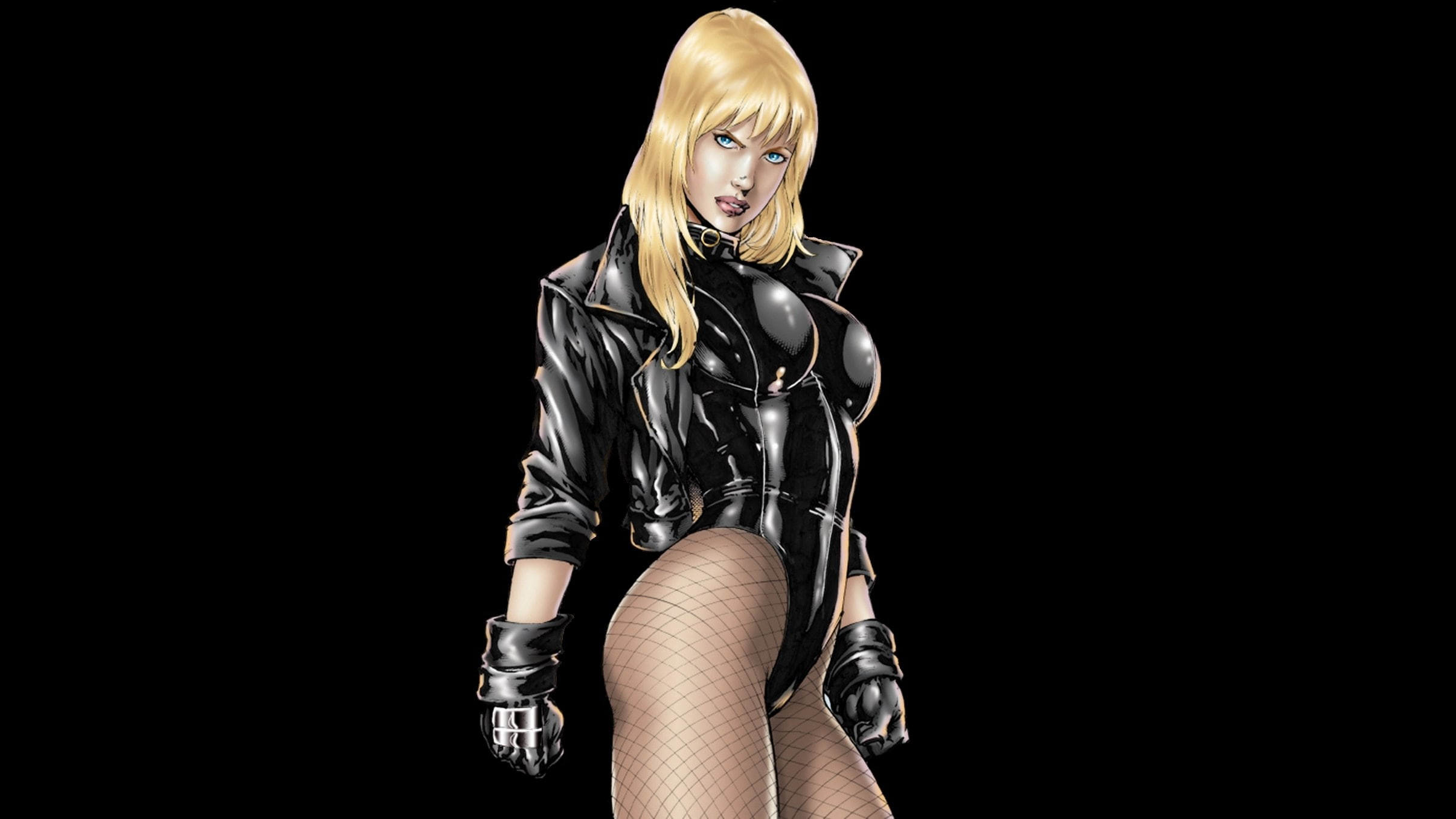 beauty, black canary, one person, adult, blond hair, hairstyle, young adult, indoors, clothing, looking at camera, young women, studio shot, beautiful woman, HD Wallpaper