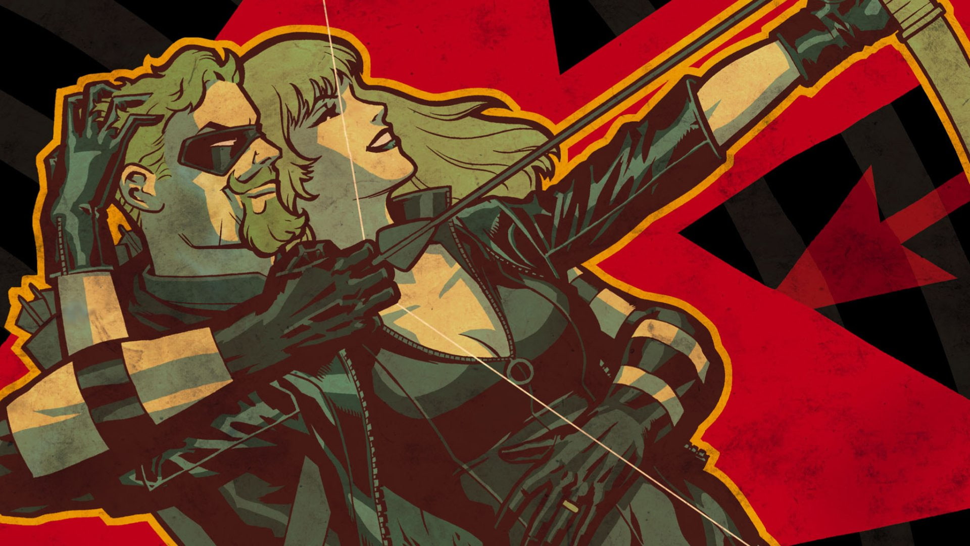 DC Comics, 1080P, Black Canary, Comics, Green Arrow, HD Wallpaper