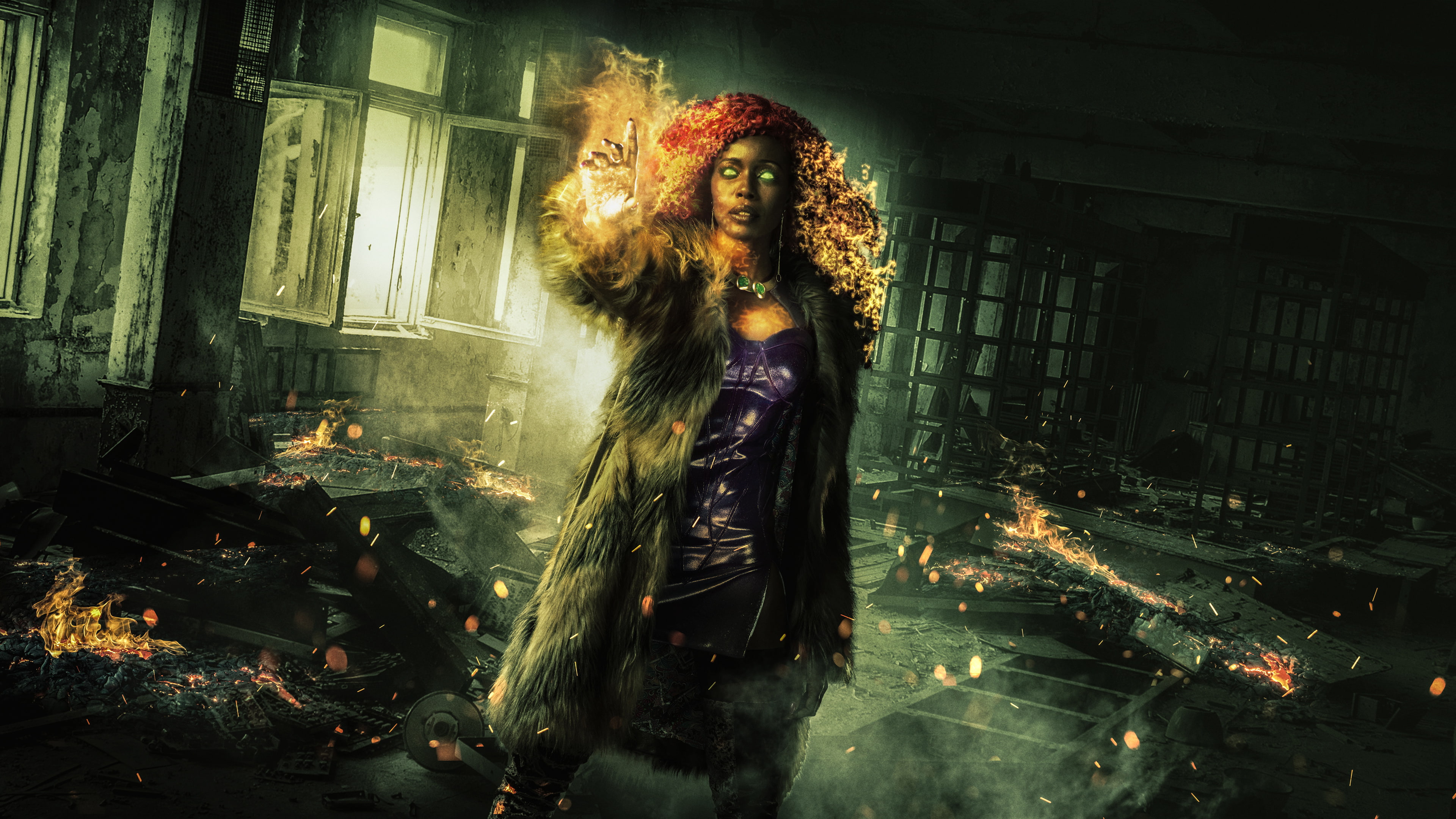 4K, Series, k, Starfire, Titans, tv, HD Wallpaper