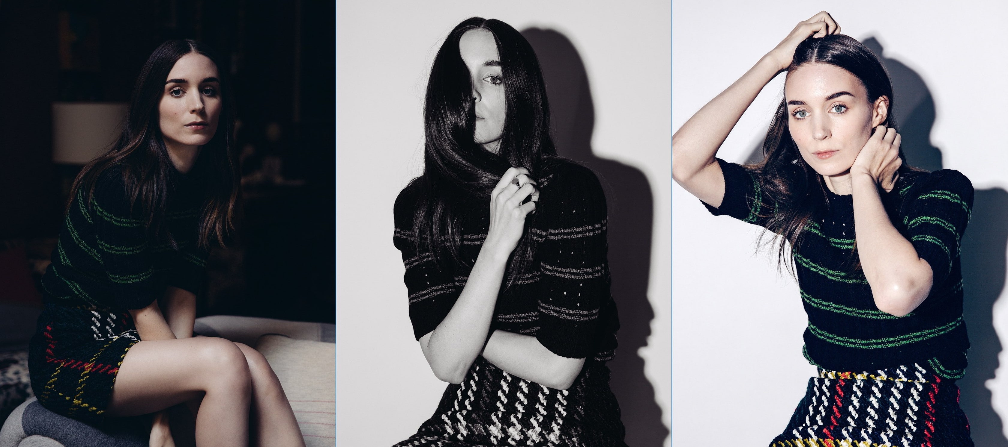 Rooney Mara, collage, celebrity, actress, women, 2K, HD Wallpaper