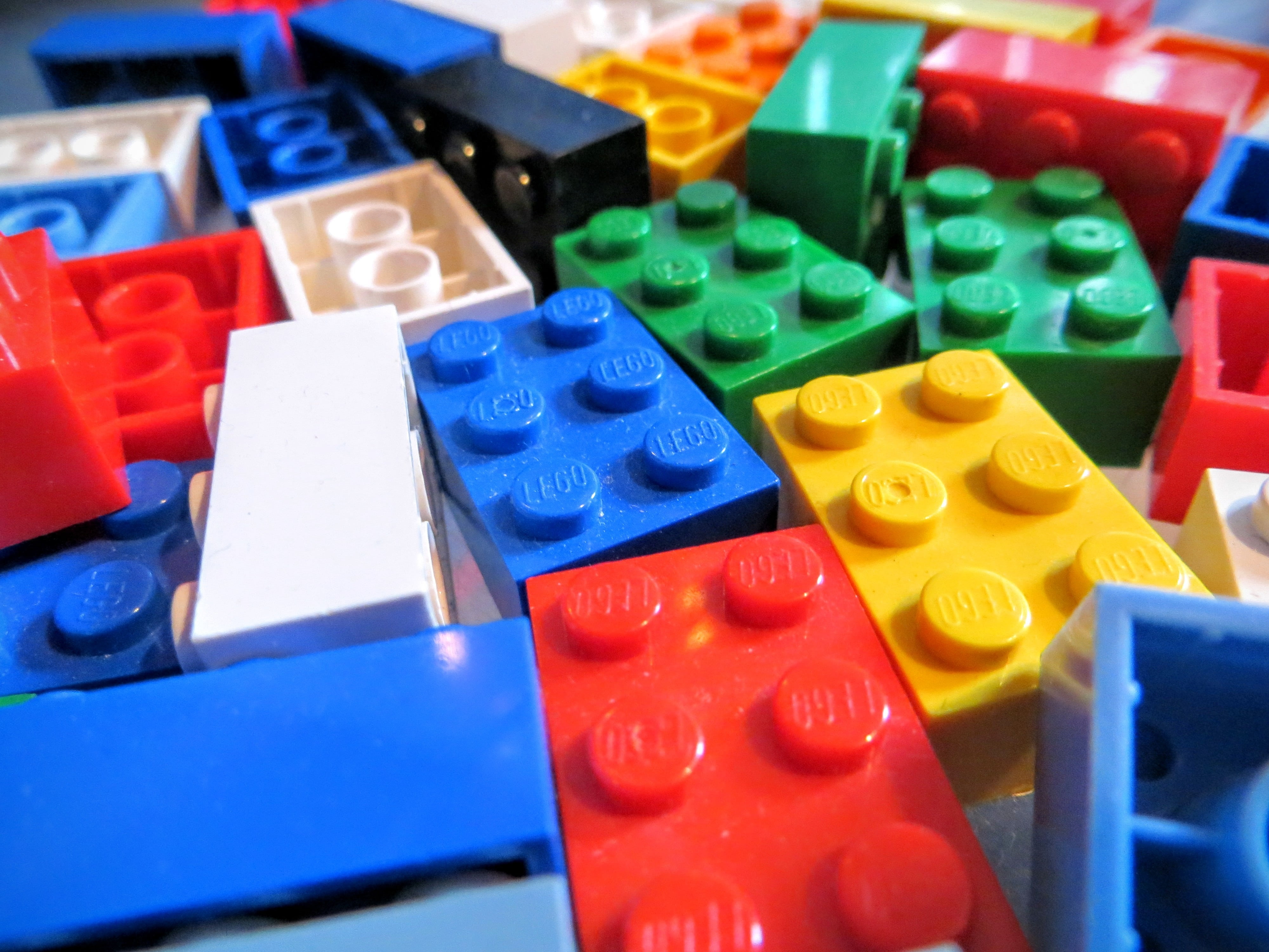 cubicle, block, blue, toy block, education, large group of objects, full frame, bricks, learning, building, choice, variation, lto, multi colored, childhood, HD Wallpaper