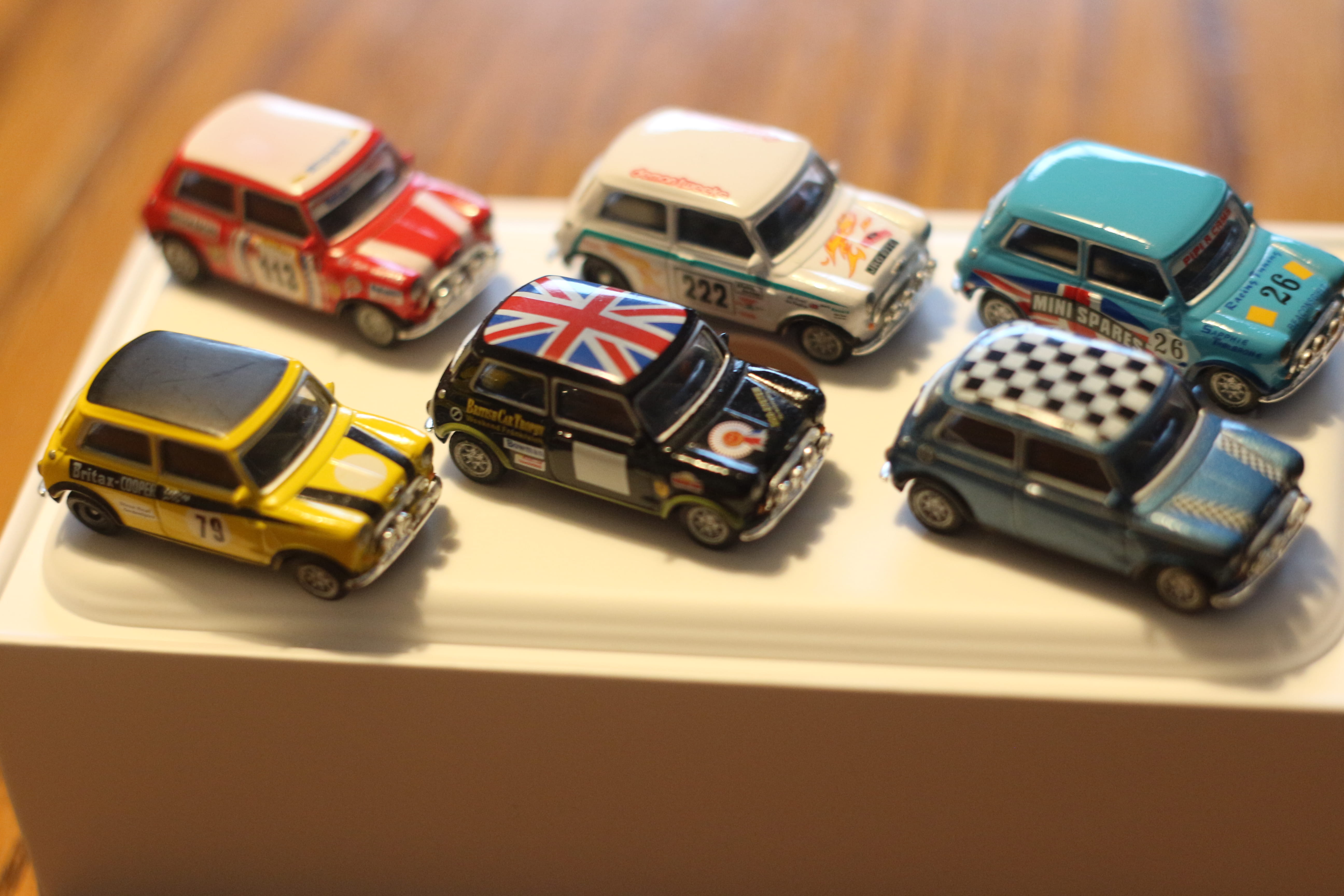 still life, toy car, Mini Cooper Box, table, small, indoors, motor vehicle, leisure activity, studio shot, leisure games, high angle view, toy, 5K, plastic, HD Wallpaper
