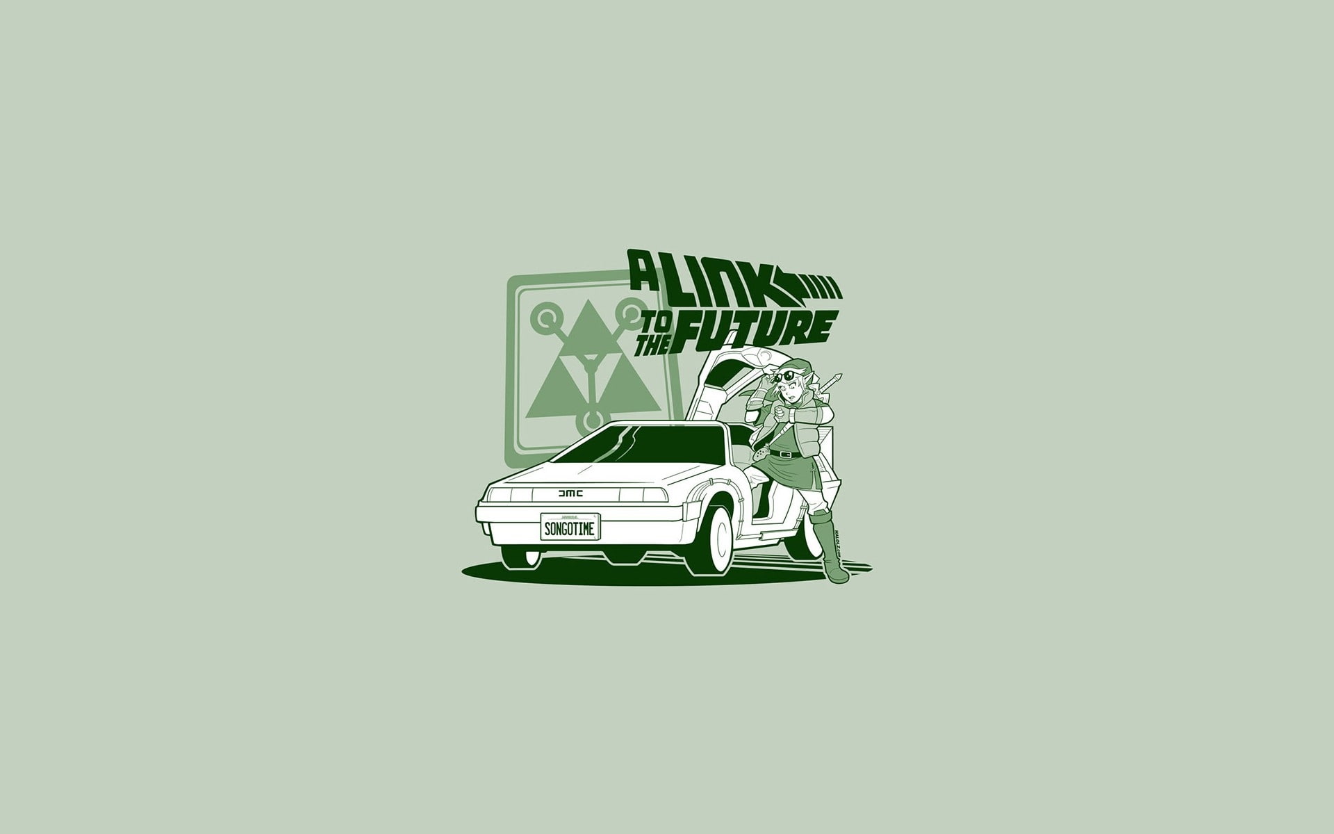 entertainment, doc, 1080P, l, cars, funny, future, Link, hd, brown, art, back, Cartoons, comics, mcfly, spoof, legend, marty, zelda, HD Wallpaper