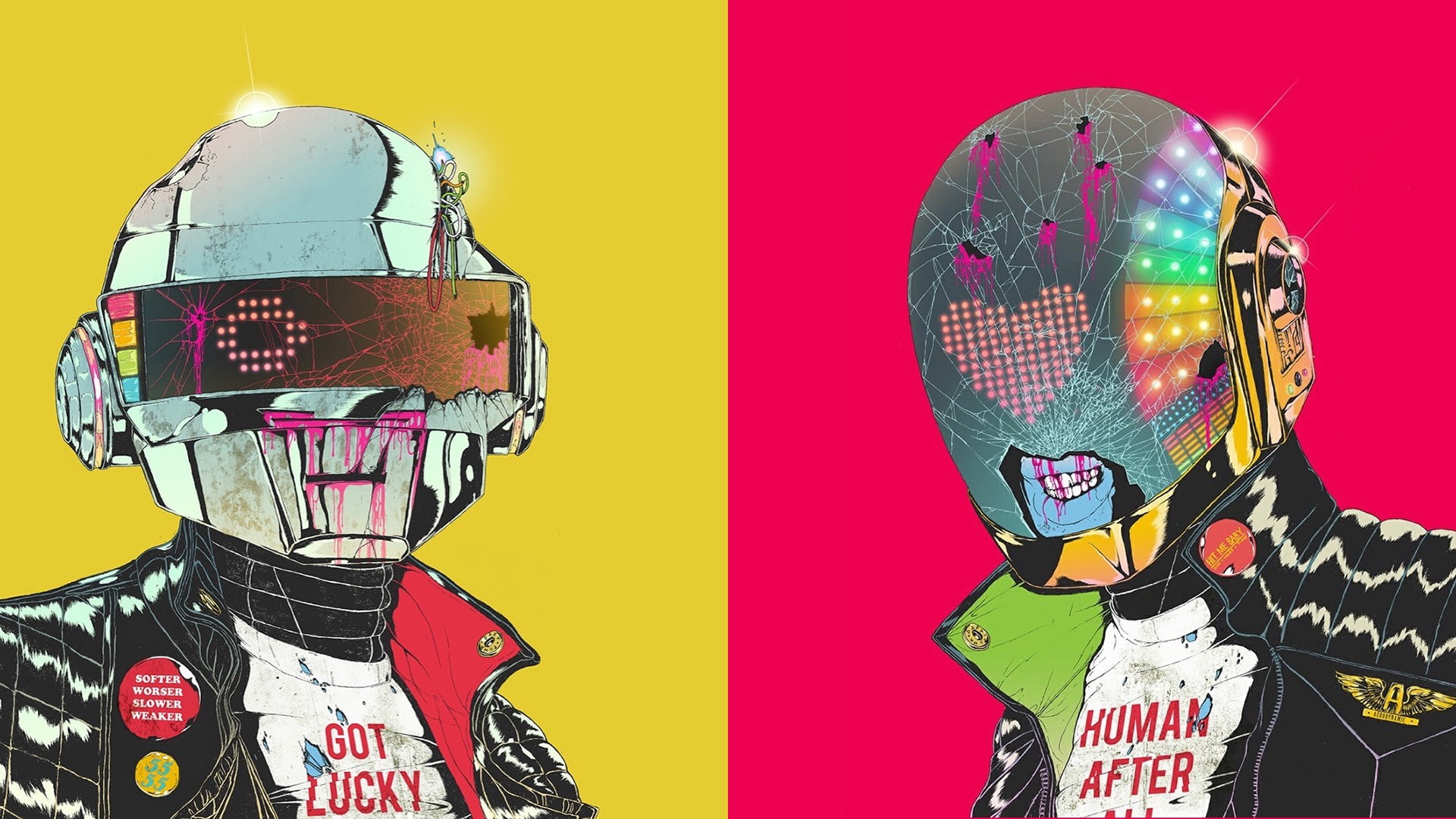 Daft Punk, cyborg, music, 1080P, HD Wallpaper