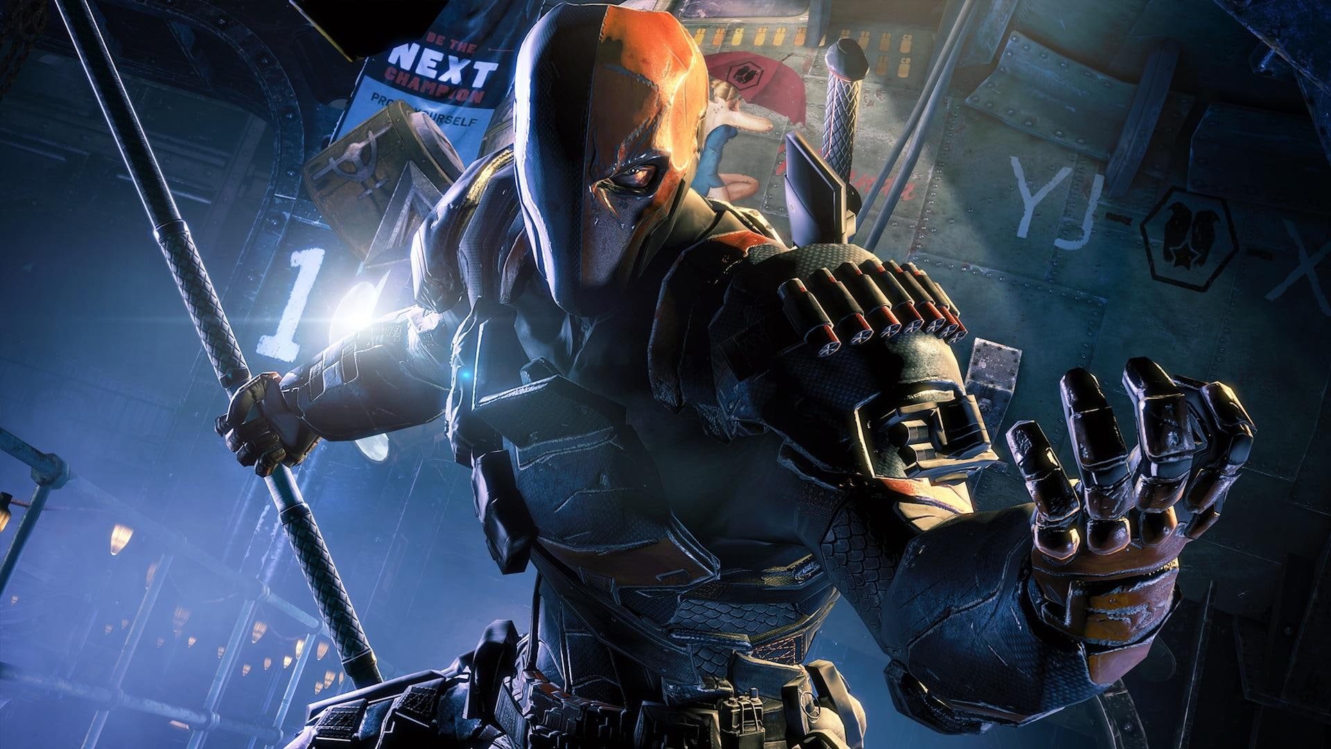 deathstroke, 1080P, video games, hd, batman, dc, HD Wallpaper