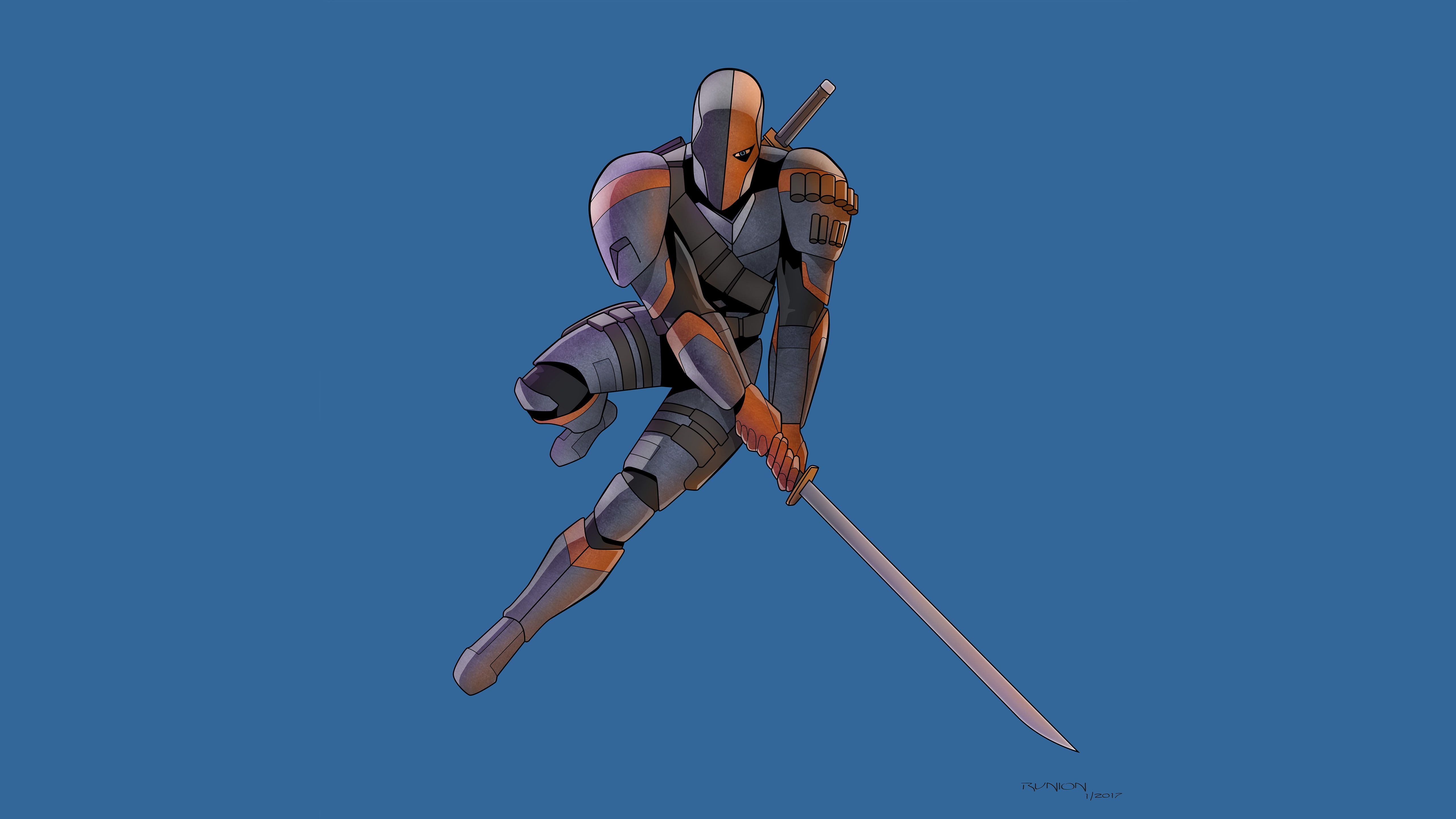 superheroes, deviantart, 4k, 5K, hd, 5k, artist, artwork, deathstroke, digital art, HD Wallpaper