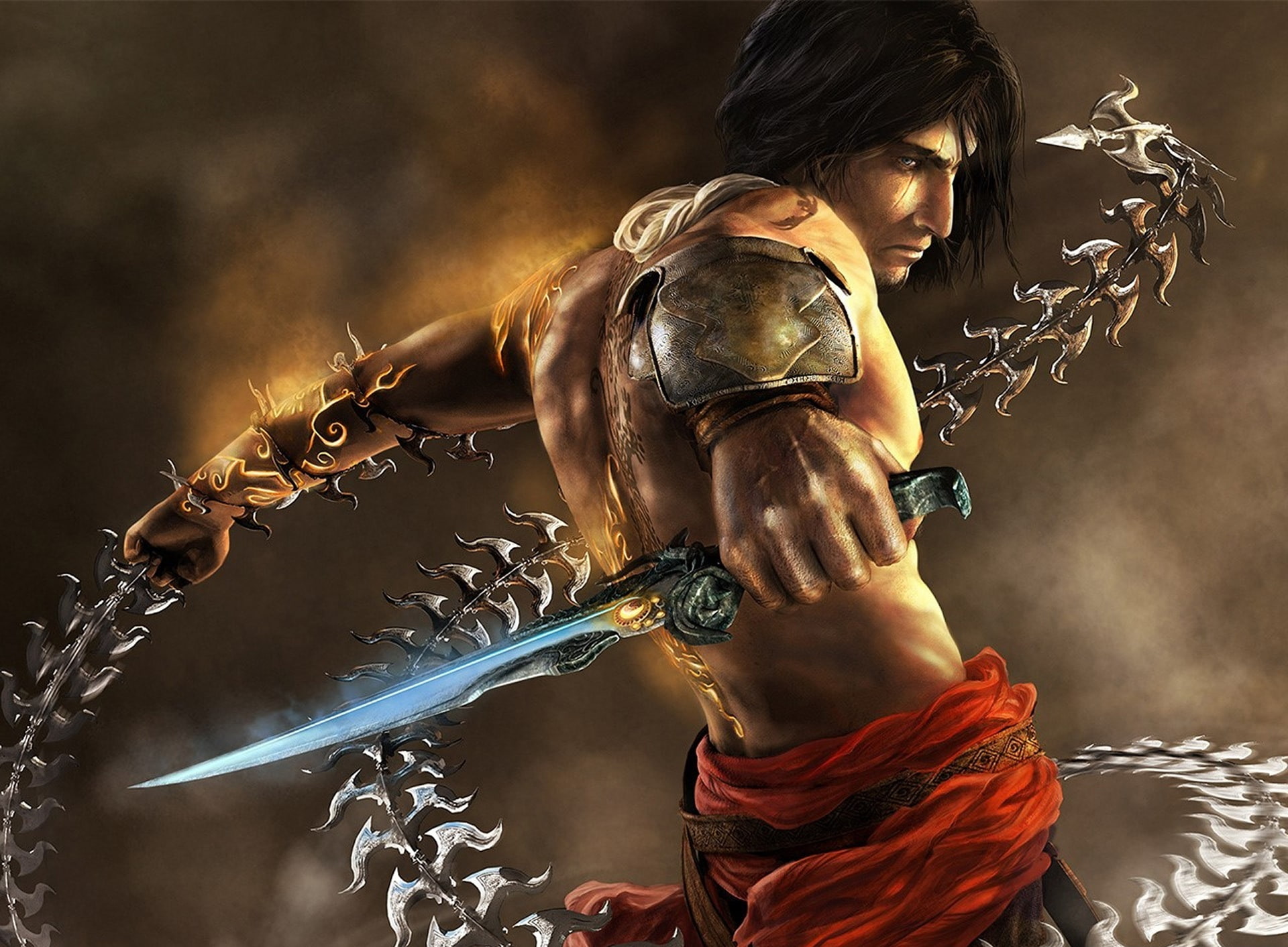 hd, healthy lifestyle, young adult, people, strength, prince of persia: the two thrones, women, holding, muscular build, sword, action-adventure video game, HD Wallpaper