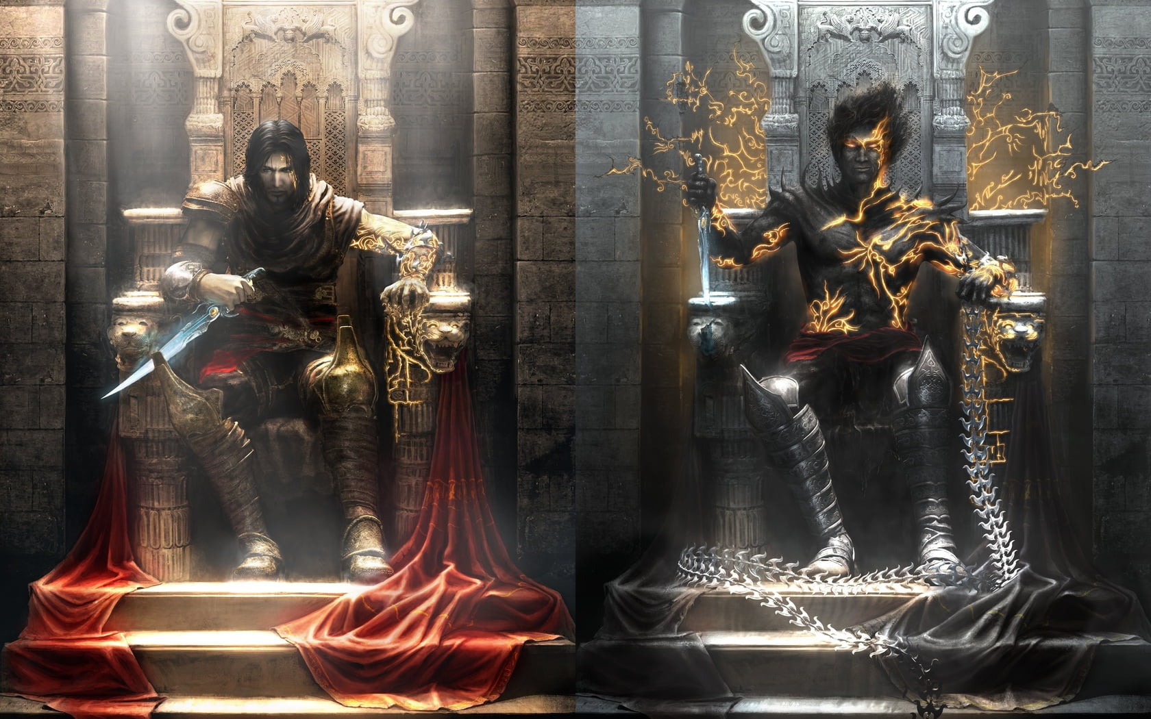 architecture, human representation, glass - material, building, craft, thrones, art and craft, prince, statue, illustration, persia, no people, belief, HD Wallpaper
